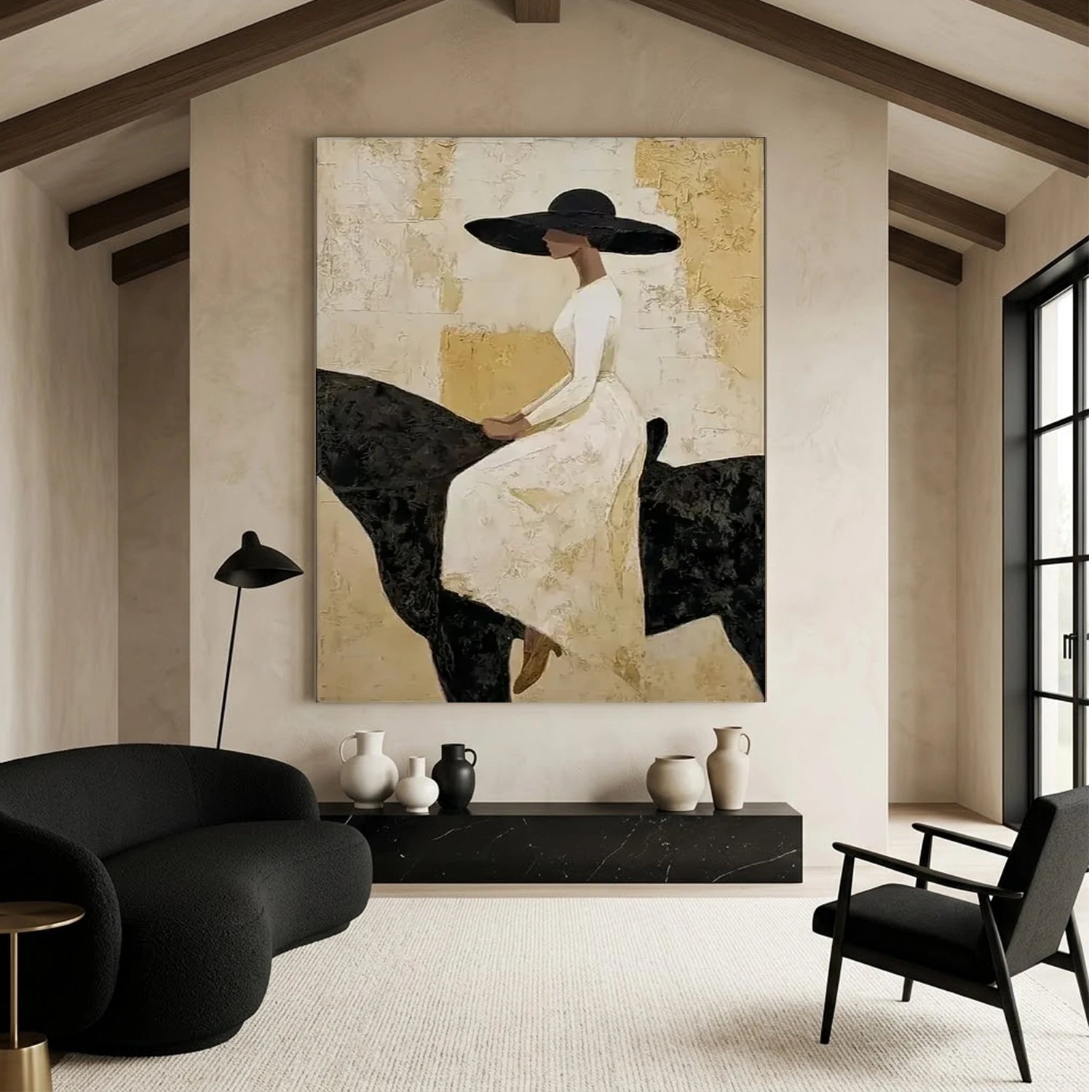 Vintage Americana Art | Elegy On Black