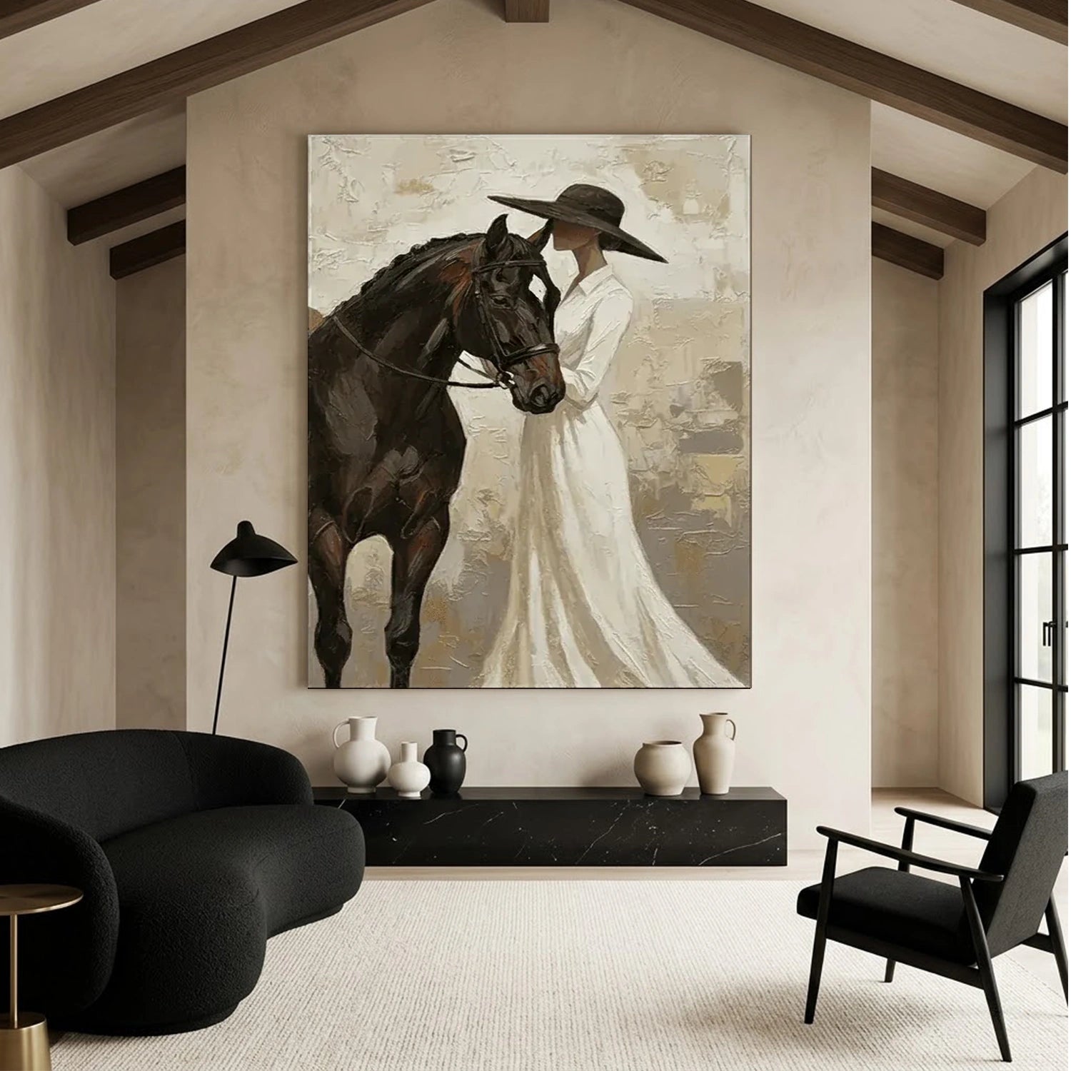 Vintage Americana Art | Veiled Grace