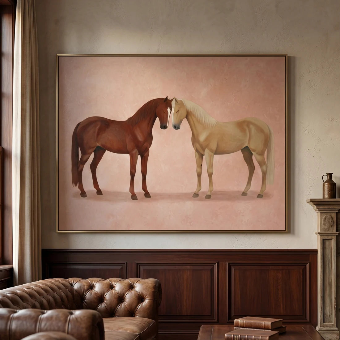 Vintage Americana Art | Soft Nuzzle Duo