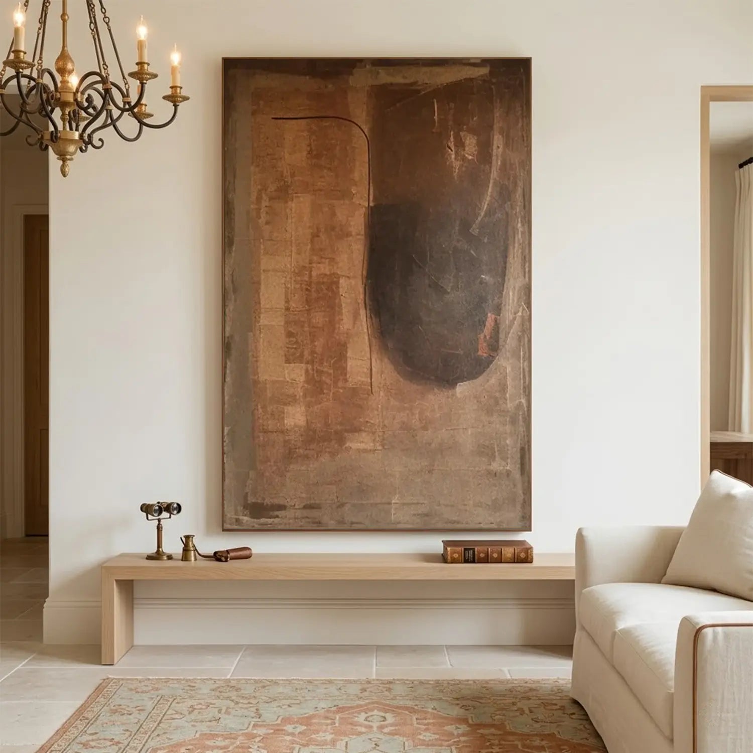 Brown Wabi Sabi Canvas Art