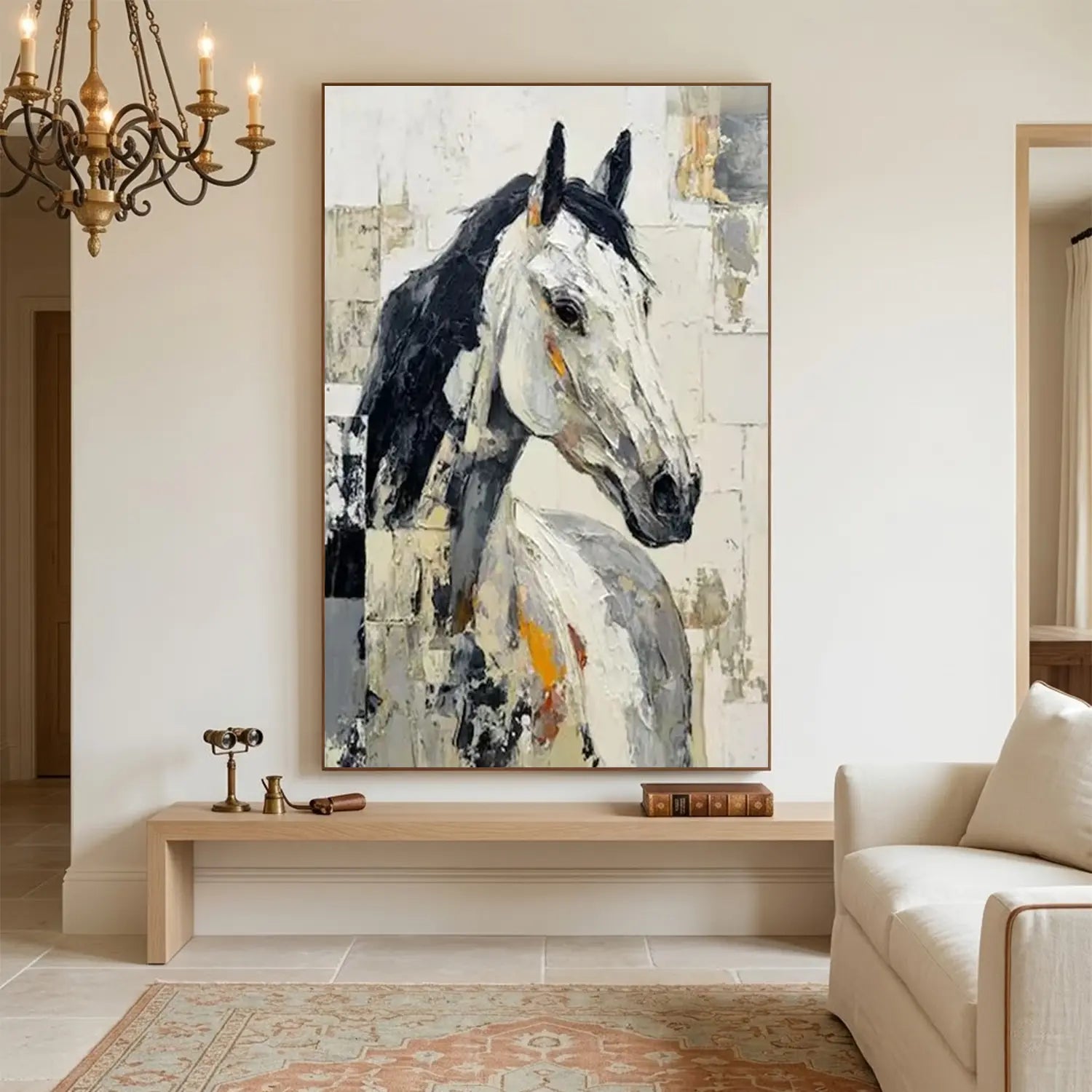 Abstract Animal Horse Wall Art