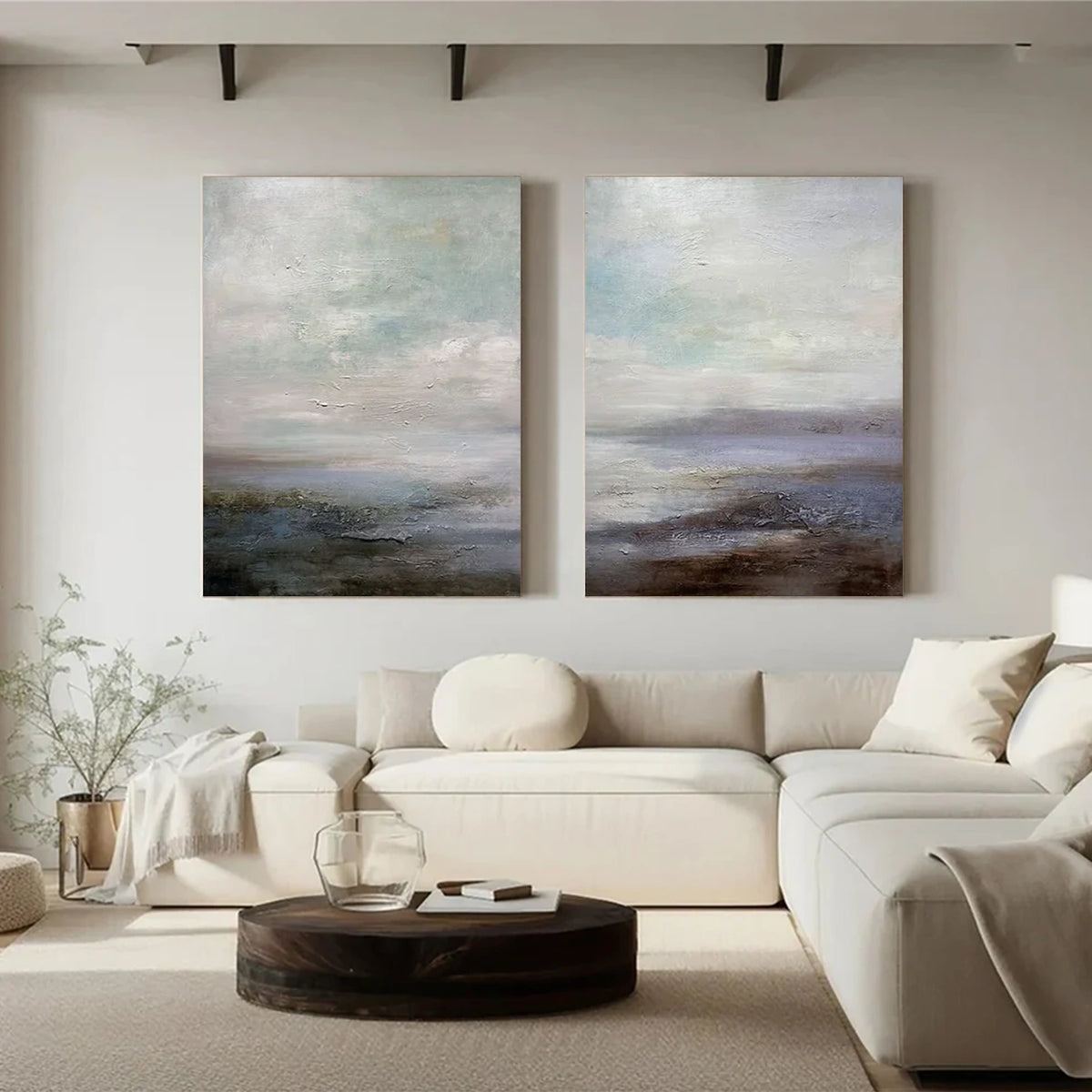 Abstract Painting Canvas Set of 2 #AW184