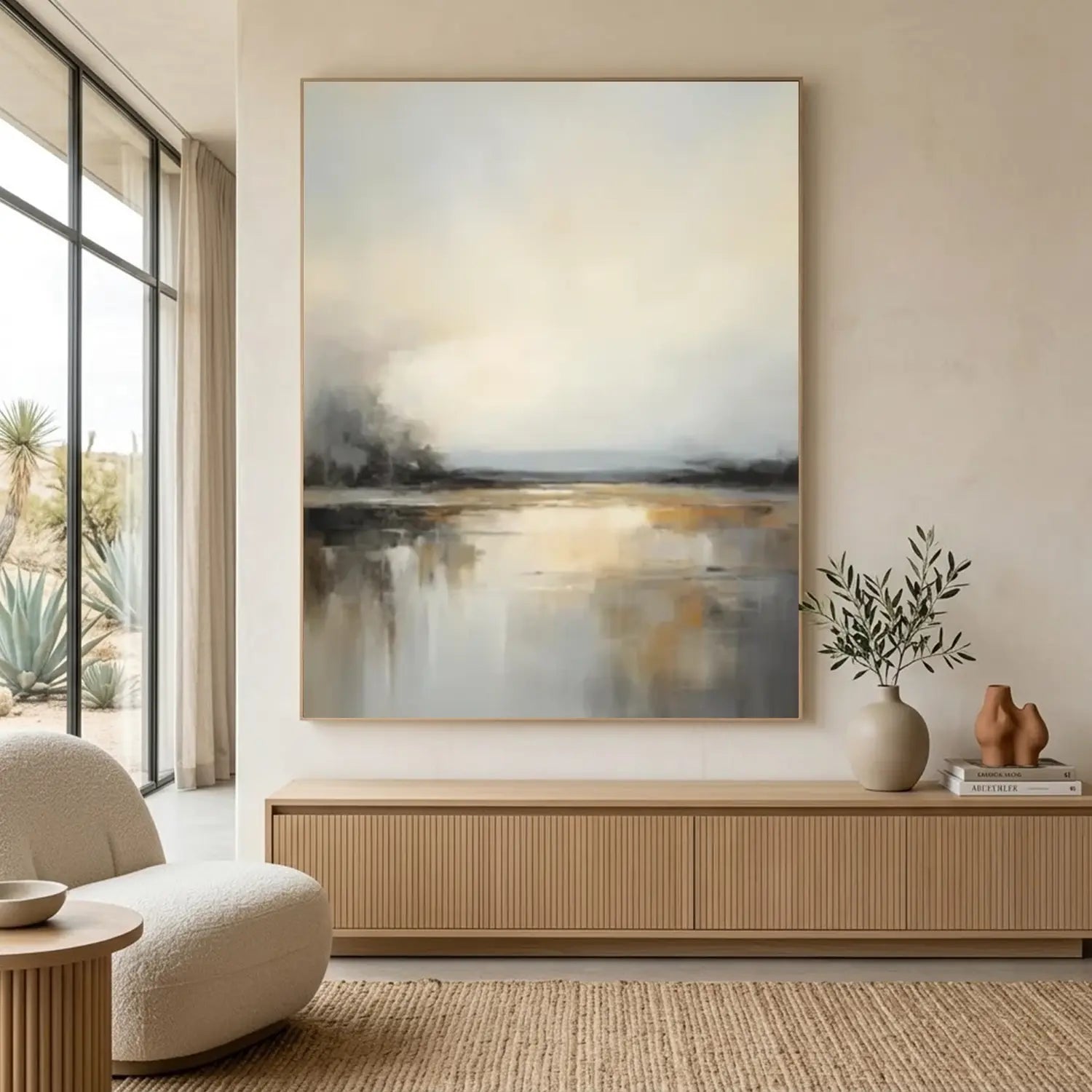 Ocean And Sky Abstract Wall Art