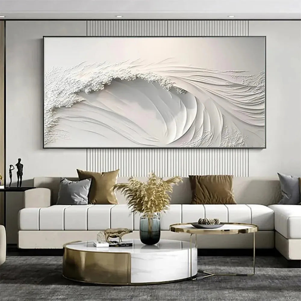 Ocean And Sky Textured Painting Canvas #OS035