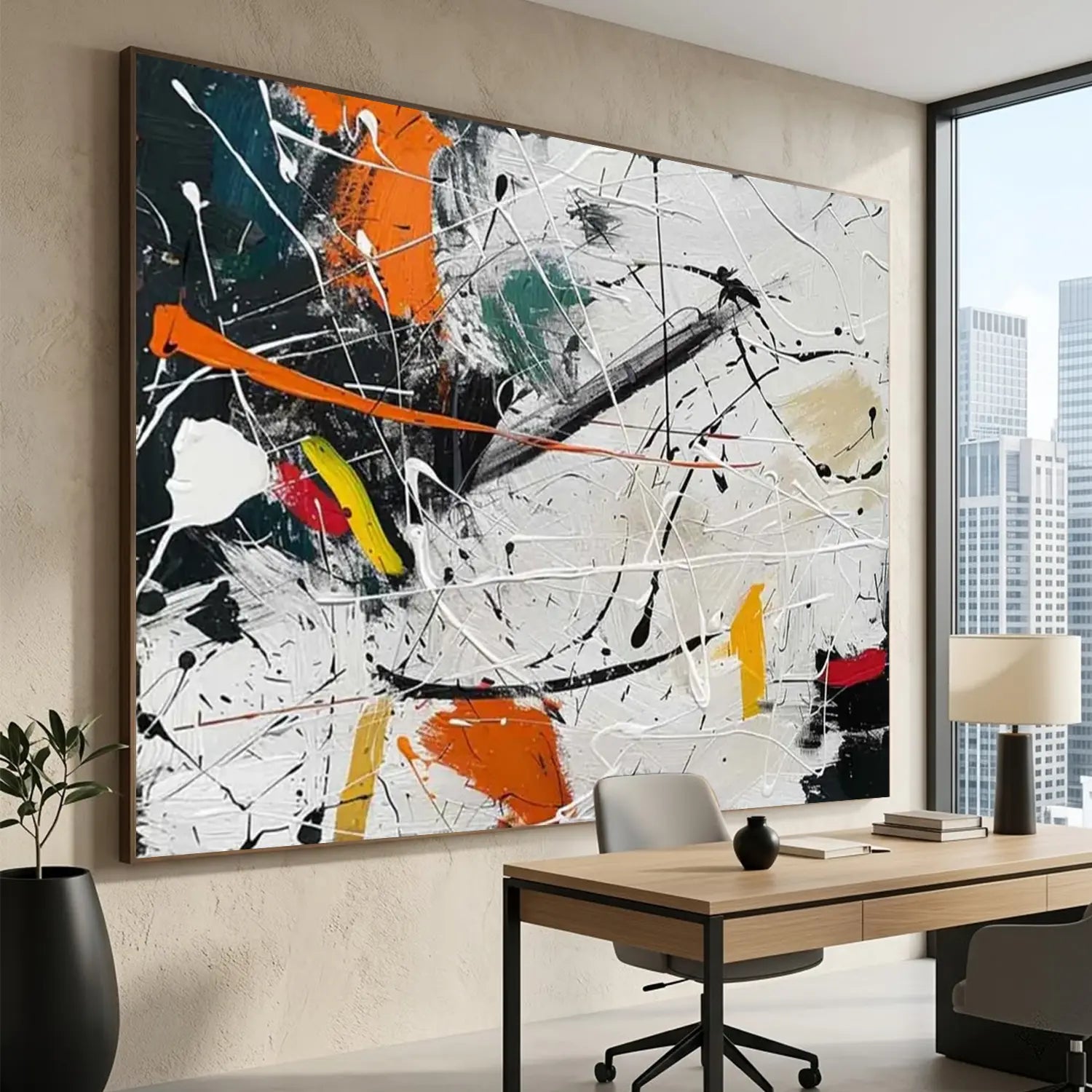 Colorful Pollock Art