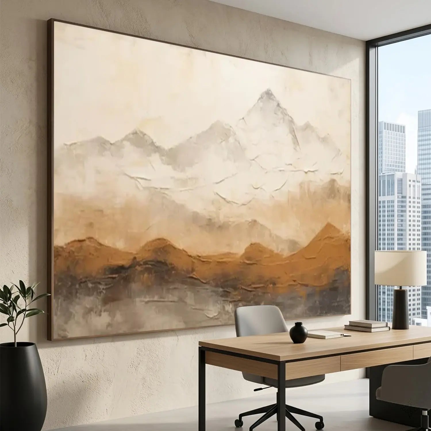 Abstract Mountain Canvas Art