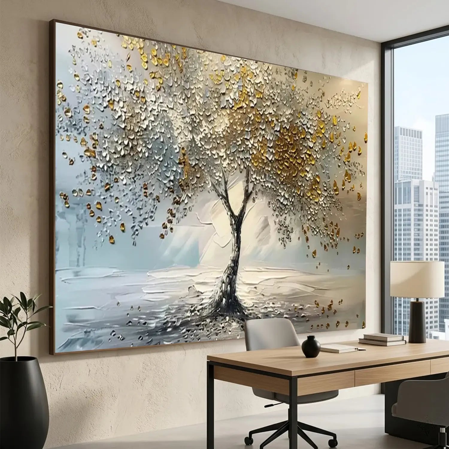 Tree Abstract Textured Wall Art