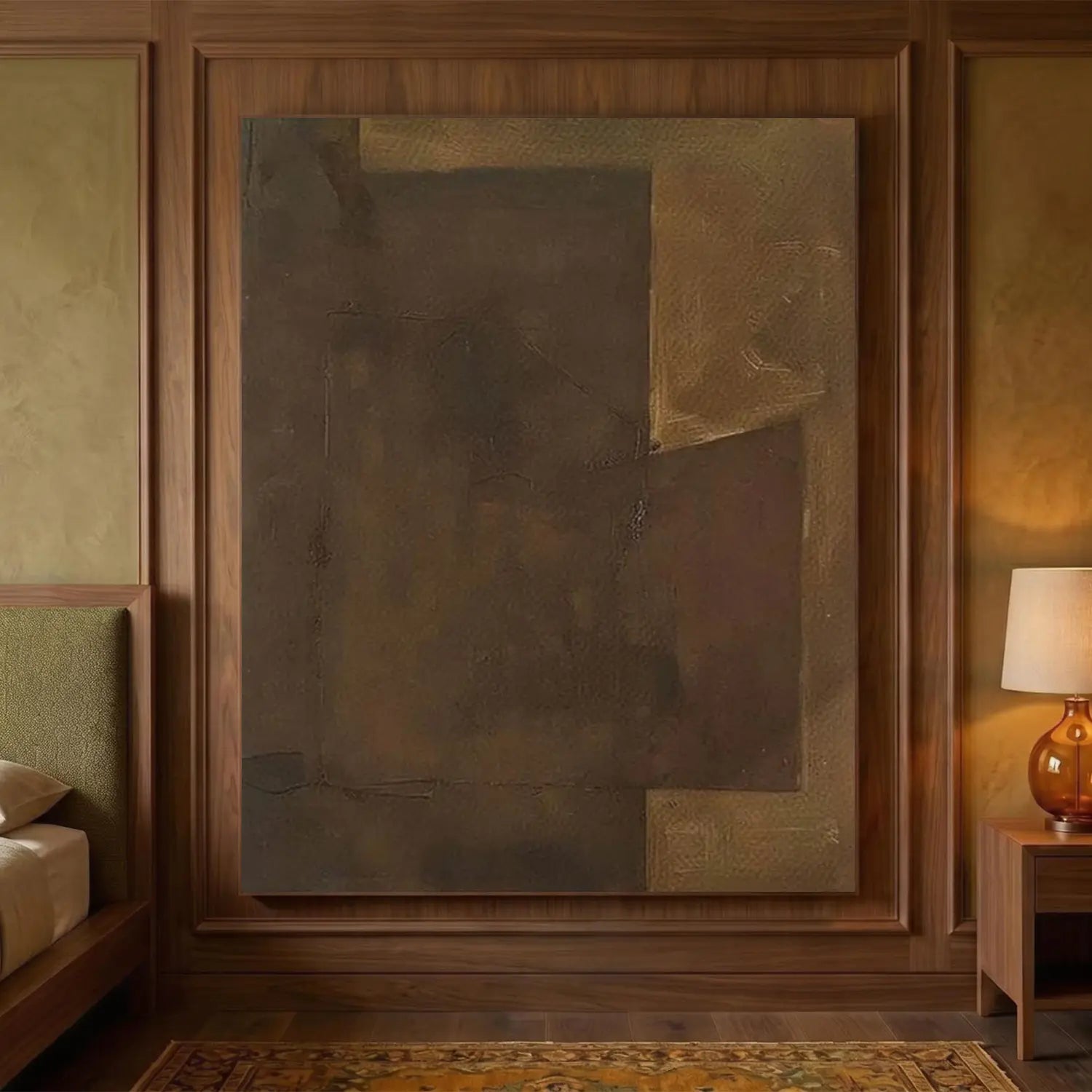 Brown Wabi Sabi Canvas Art #WS026