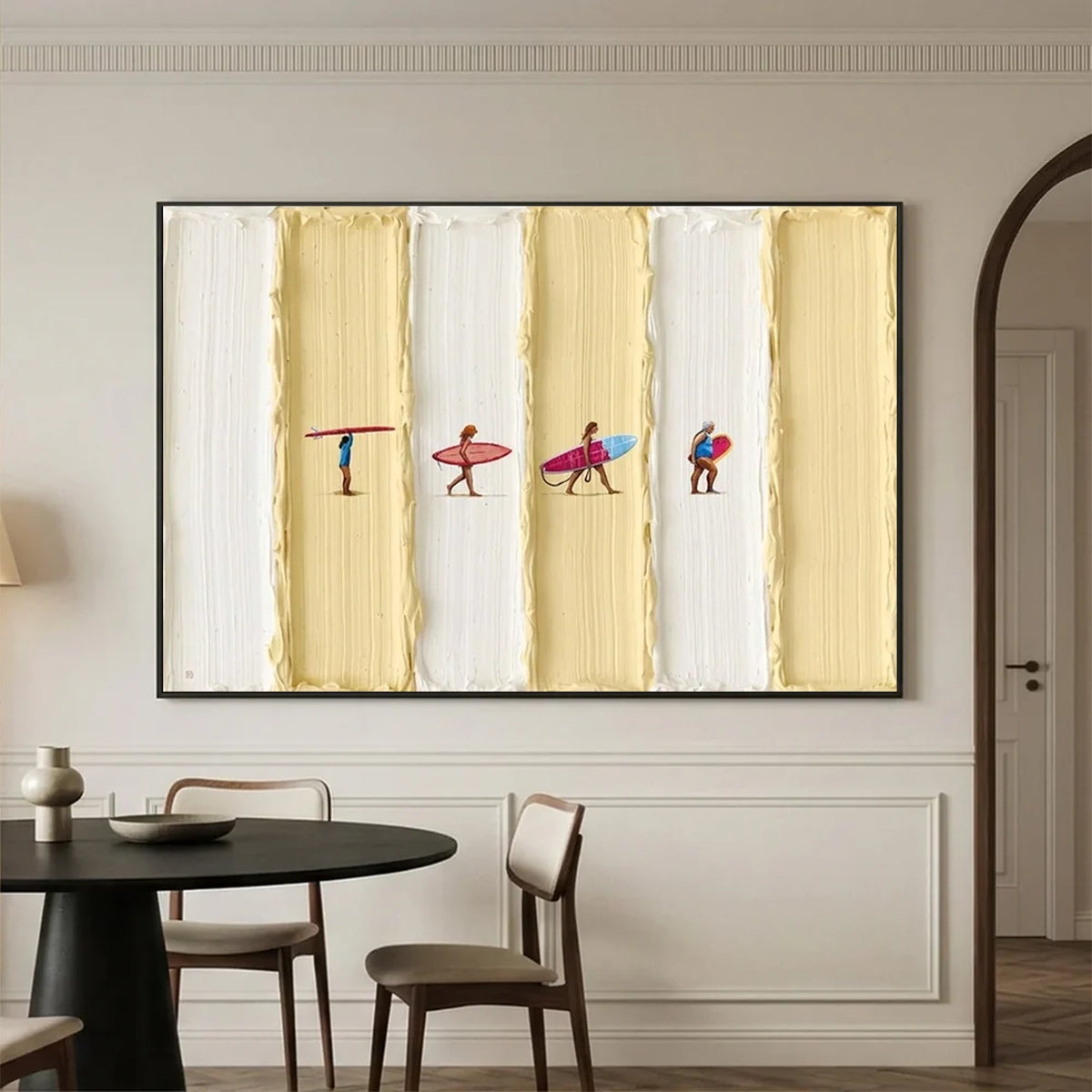 Surfing Sports Textured Wall Art #SC033