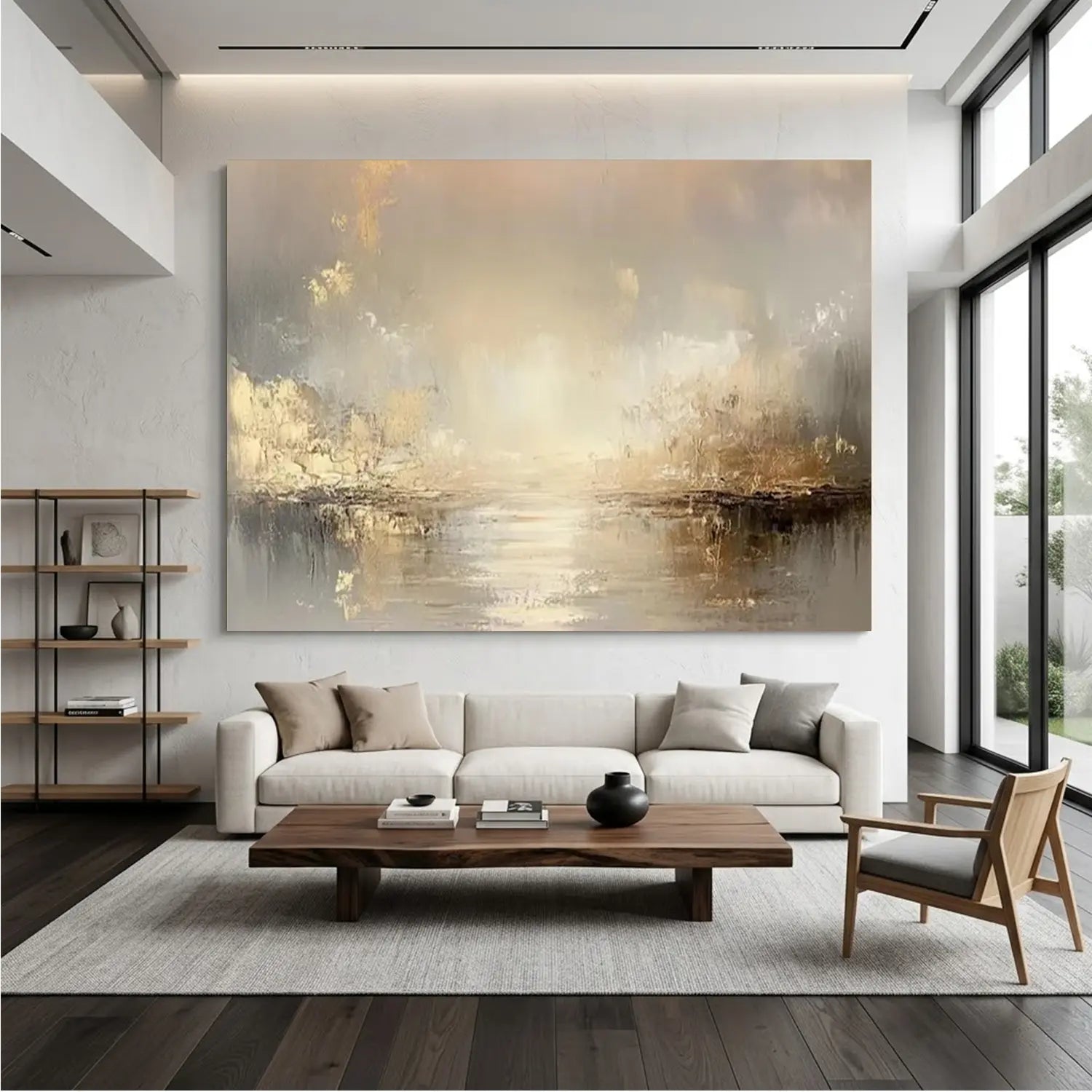 Gold Abstract Canvas Wall art