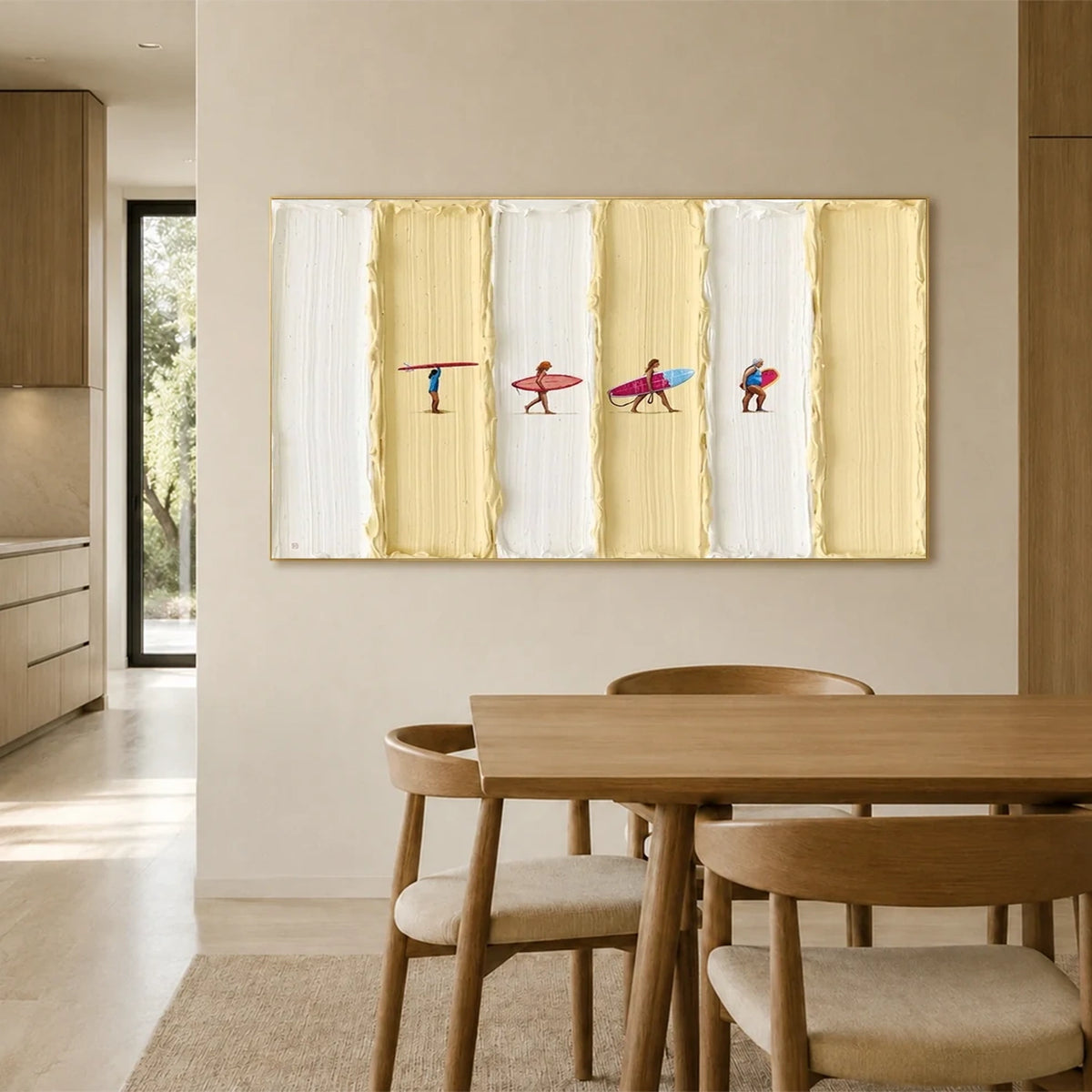 Surfing Sports Textured Wall Art #SC033