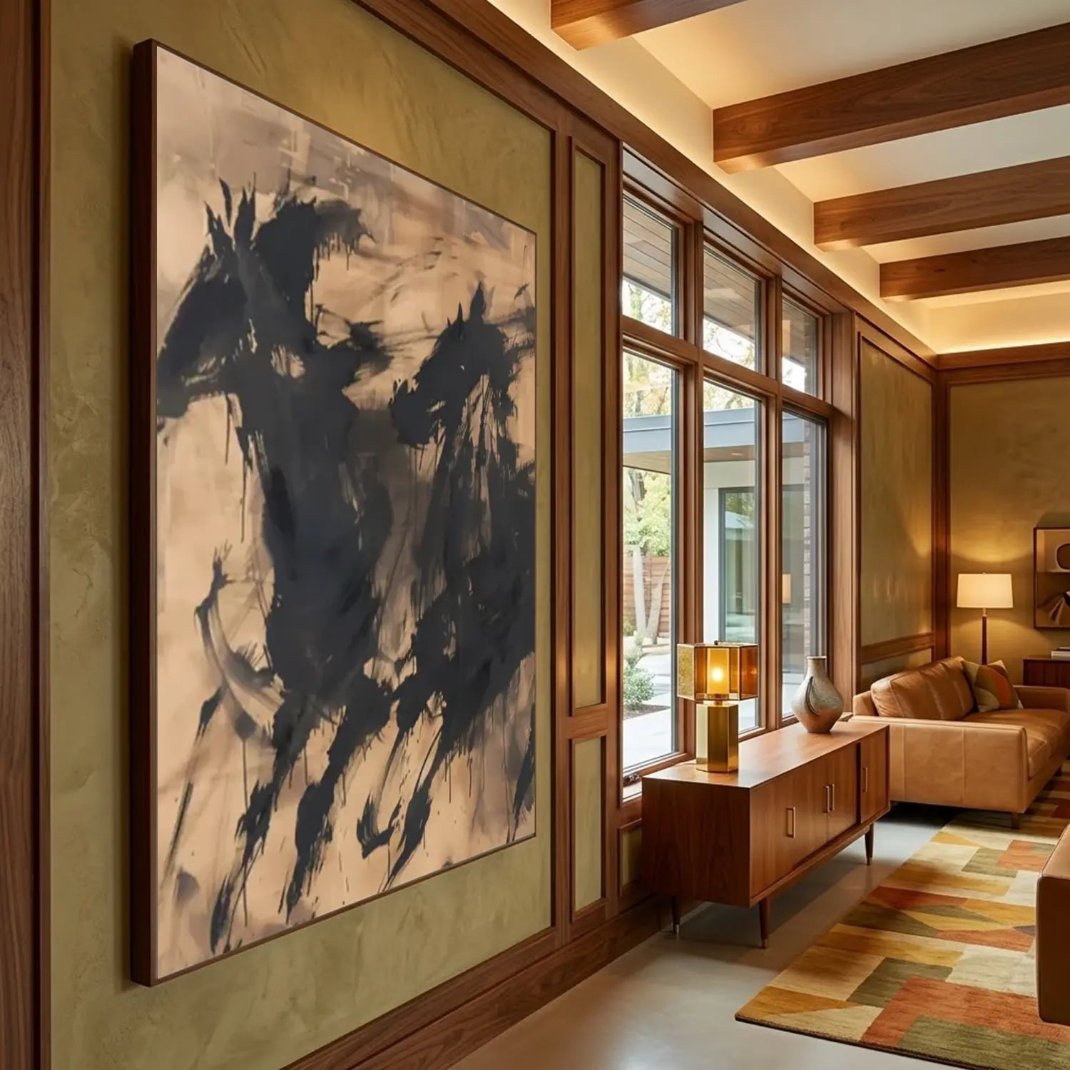 Abstract Horse Wall Art