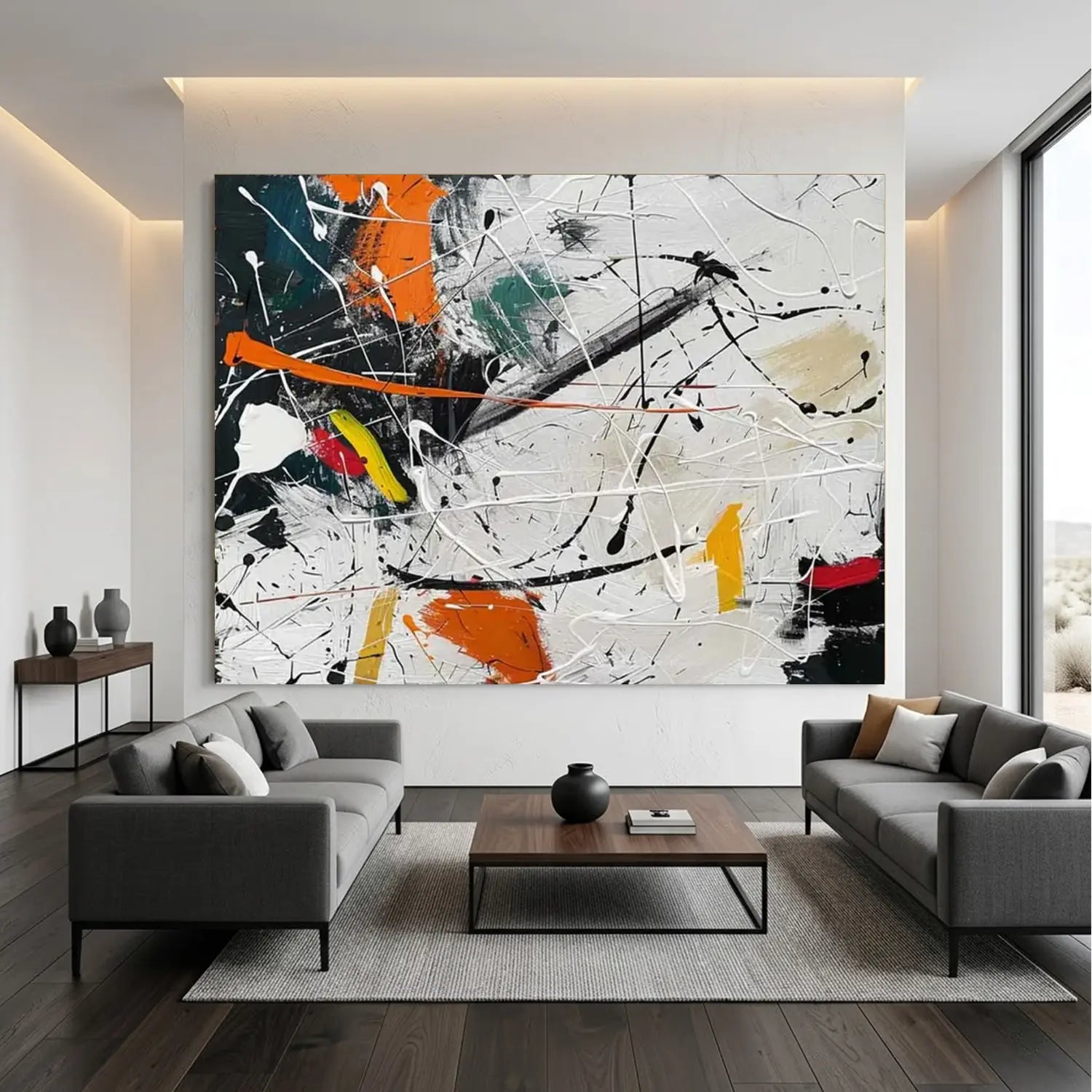 Colorful Pollock Art