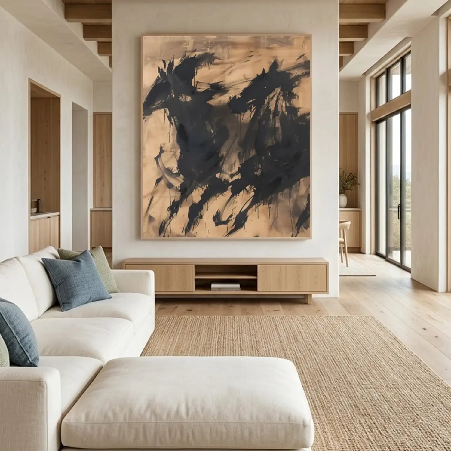 Abstract Horse Wall Art
