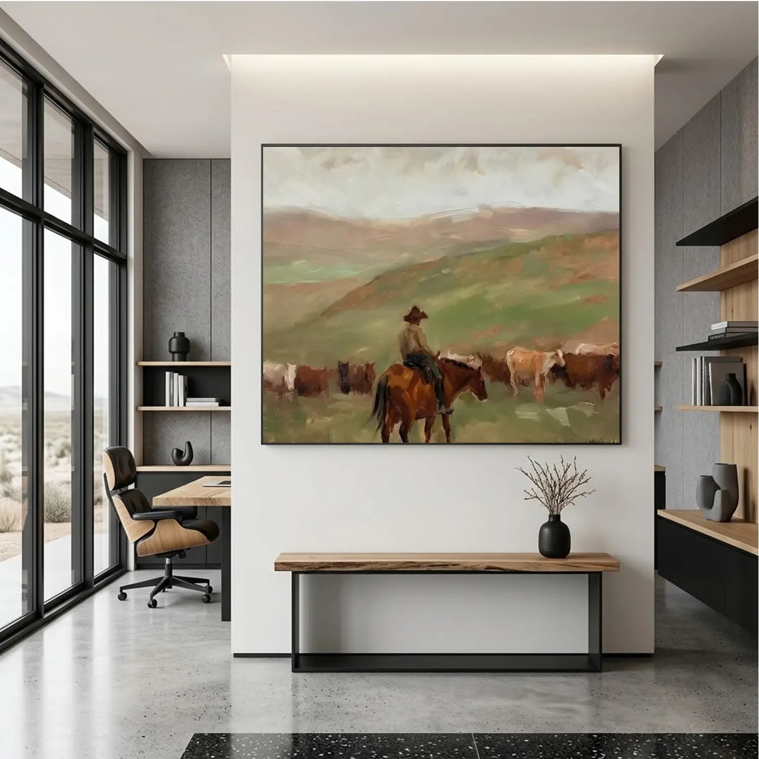 Vintage Americana Art | Prairie Stillness