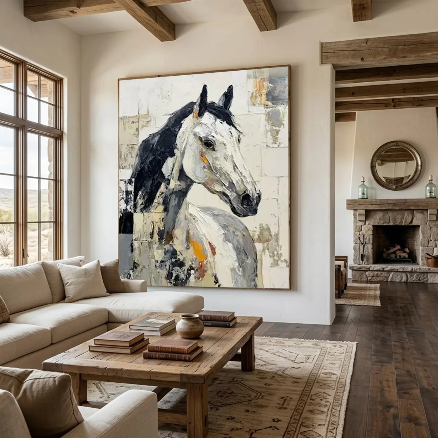 Abstract Animal Horse Wall Art