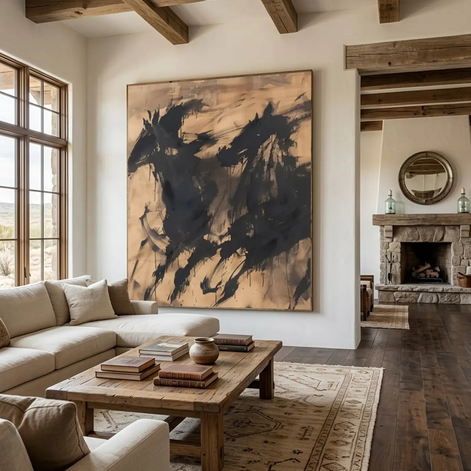 Abstract Horse Wall Art