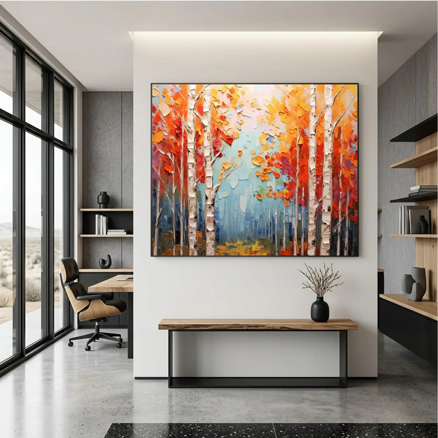 Tree Abstract Textured Wall Art