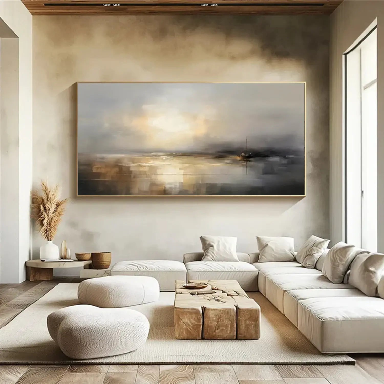 Ocean And Sky Abstract Wall Art