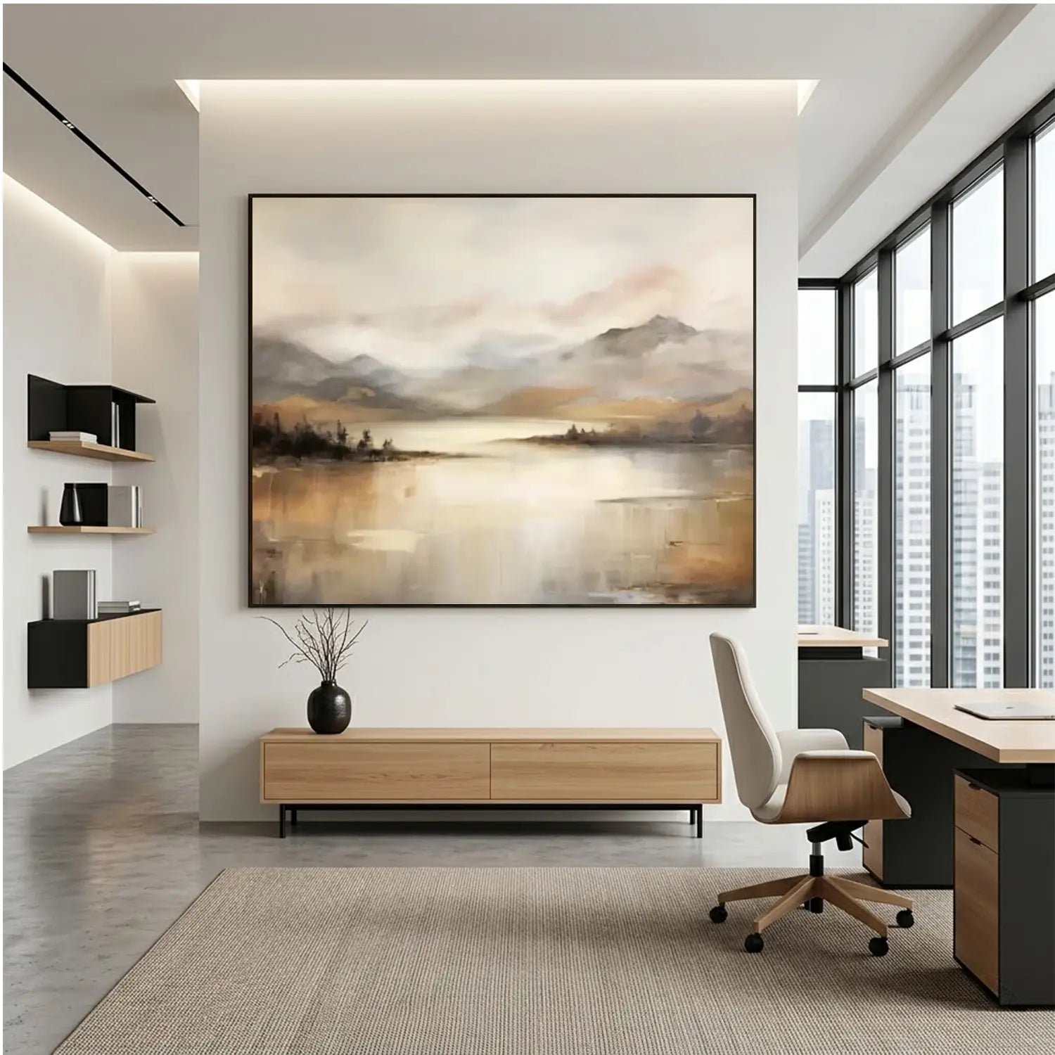 Abstract Mountain Canvas Art