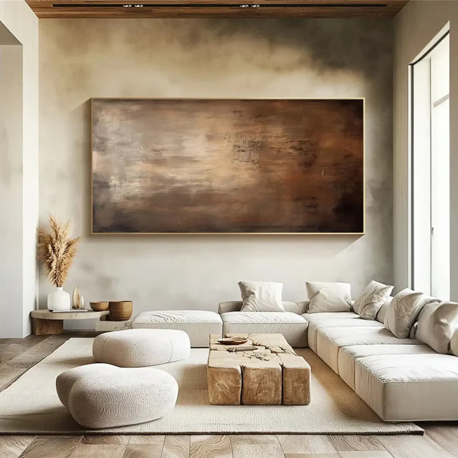Brown Abstract Canvas Wall art