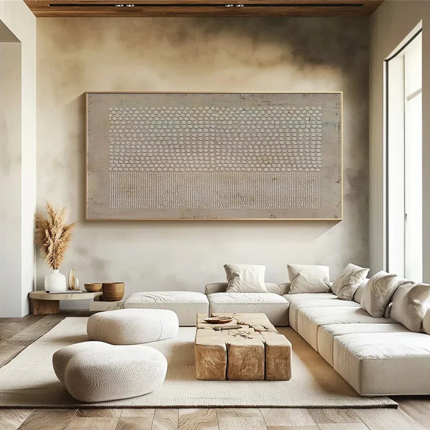 Wabi Sabi Textured Canvas Art