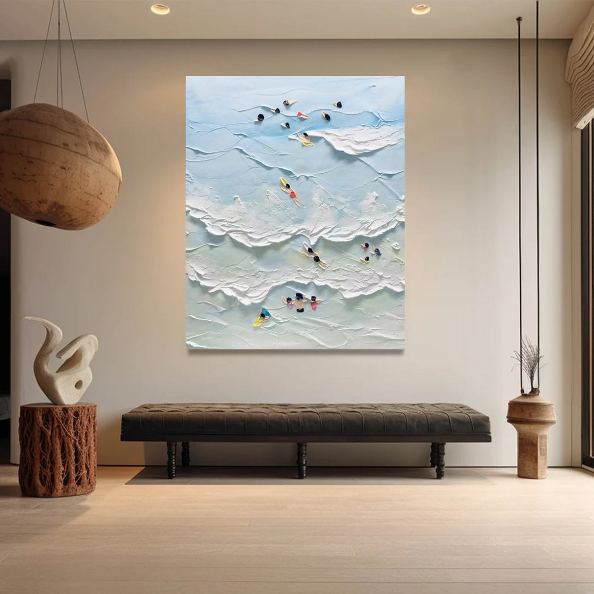 Ocean Textured Painting Canvas #OS062