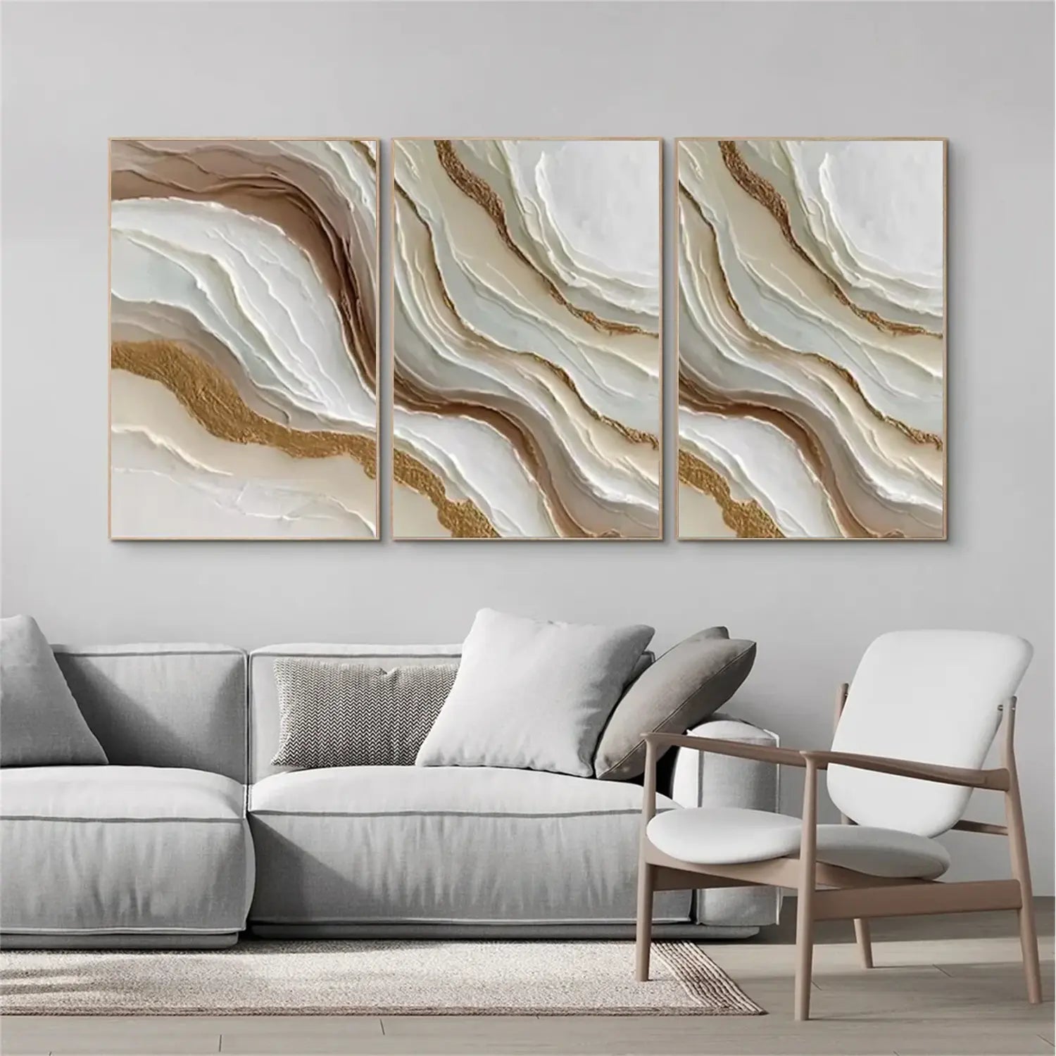 Abstract Texture Wall Art Set of 3
