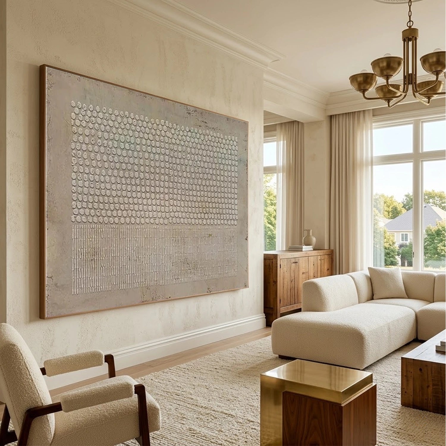 Wabi Sabi Textured Canvas Art