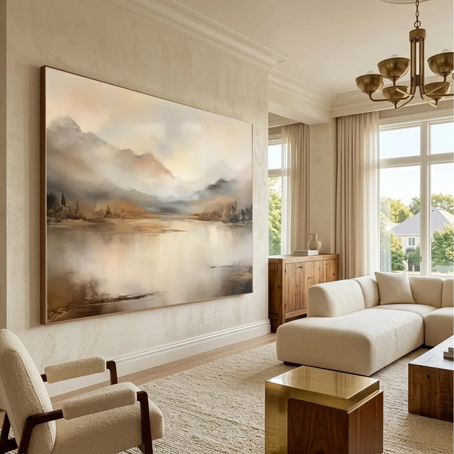 Abstract Mountain Canvas Art