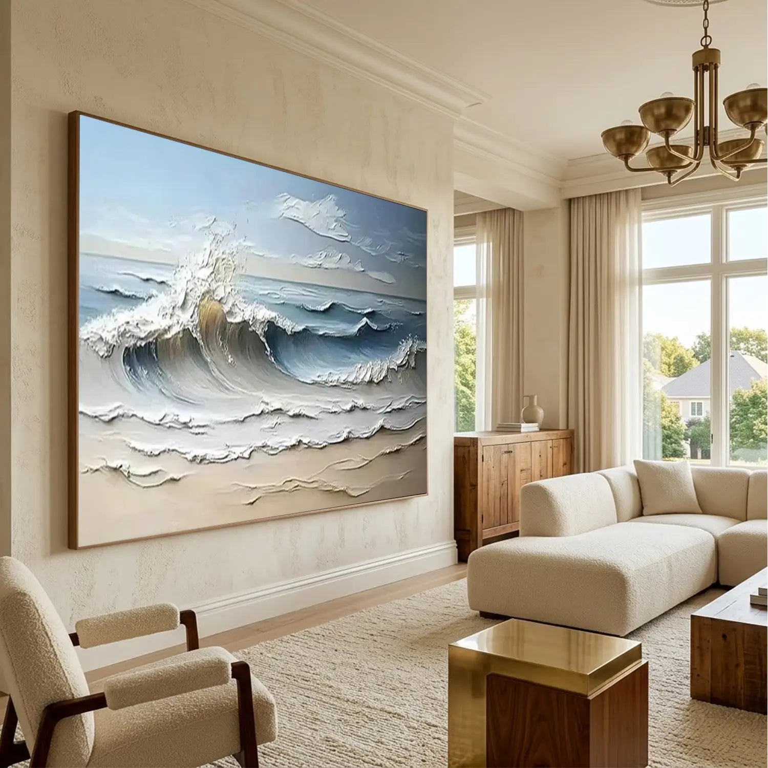 Ocean Textured Painting Canvas