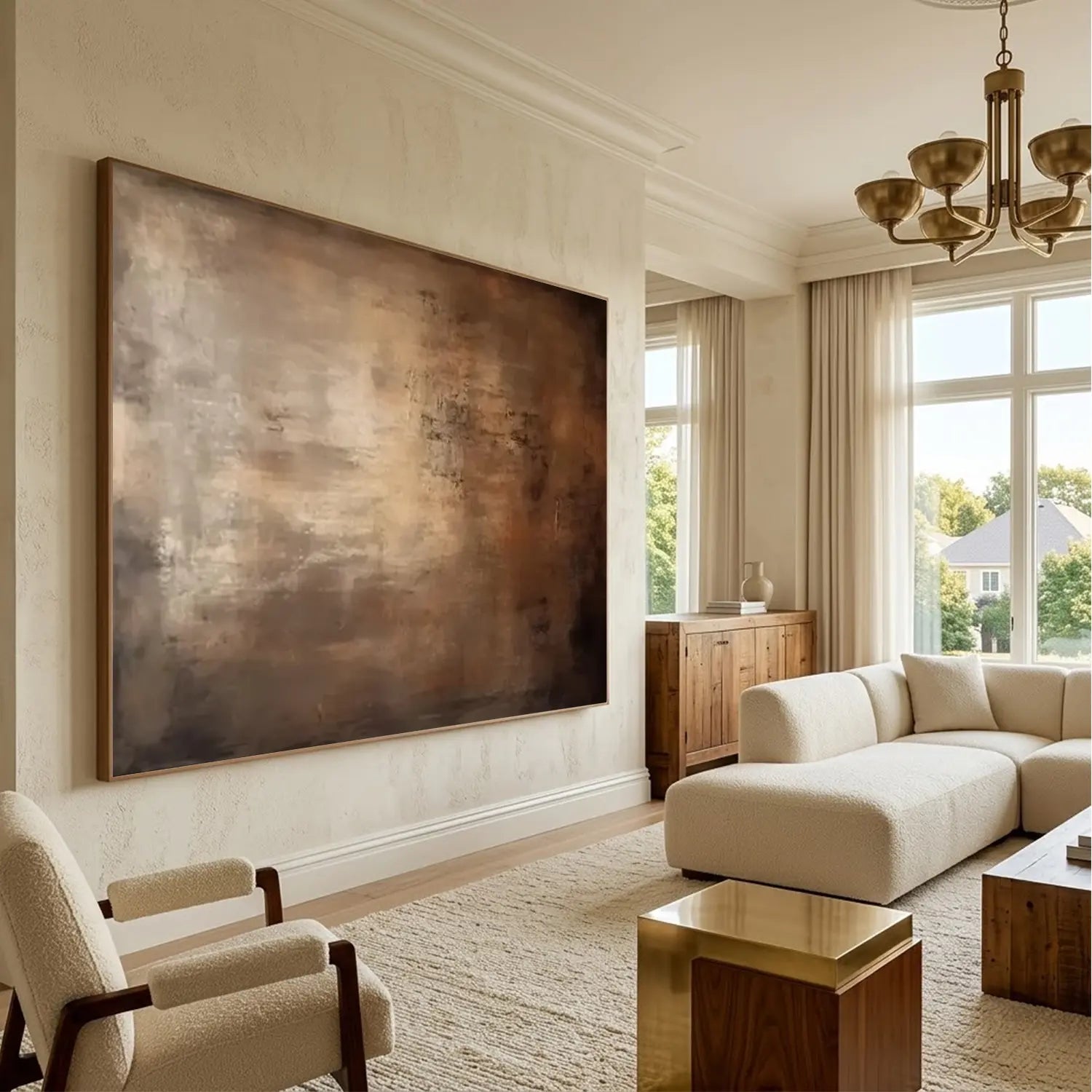 Brown Abstract Canvas Wall art