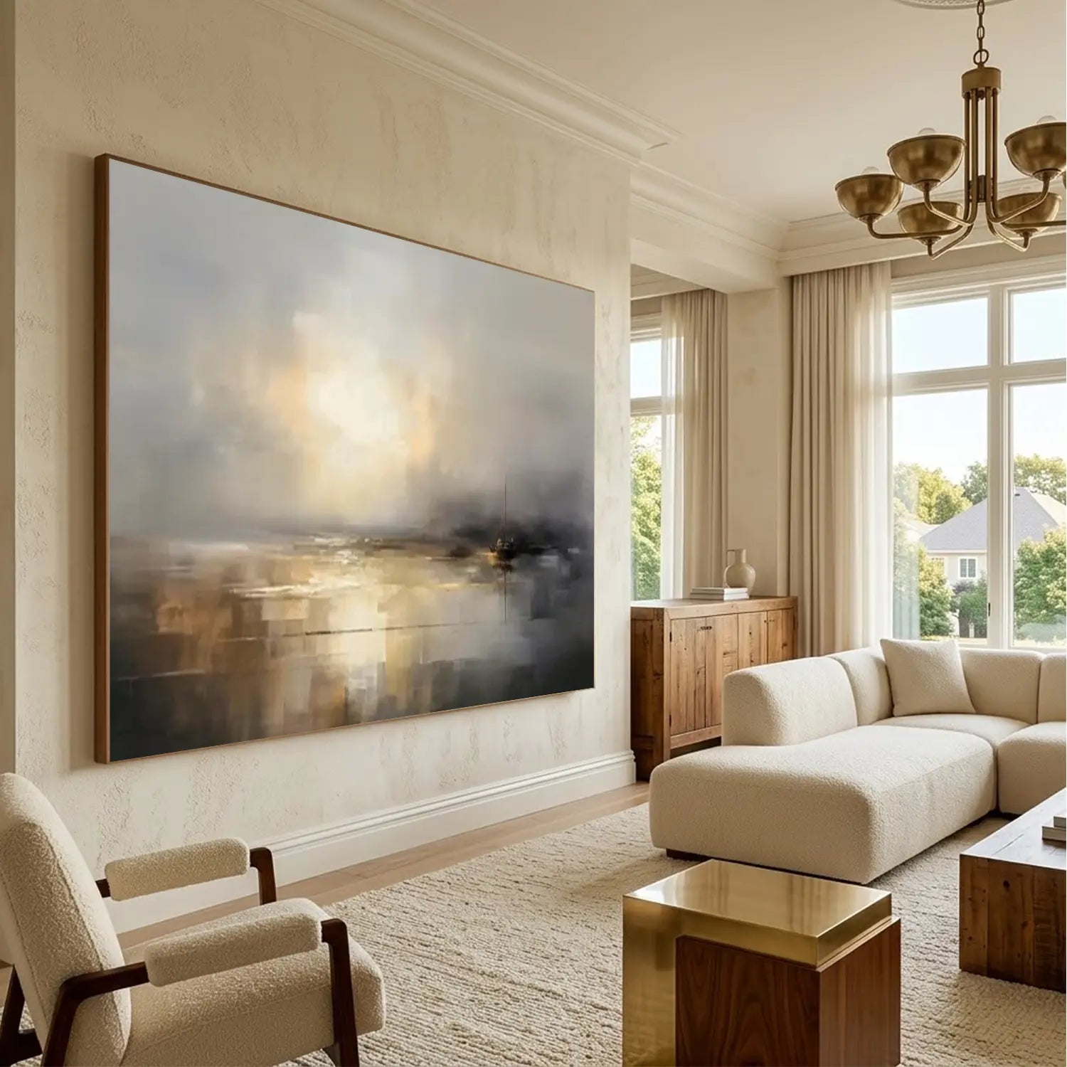 Ocean And Sky Abstract Wall Art
