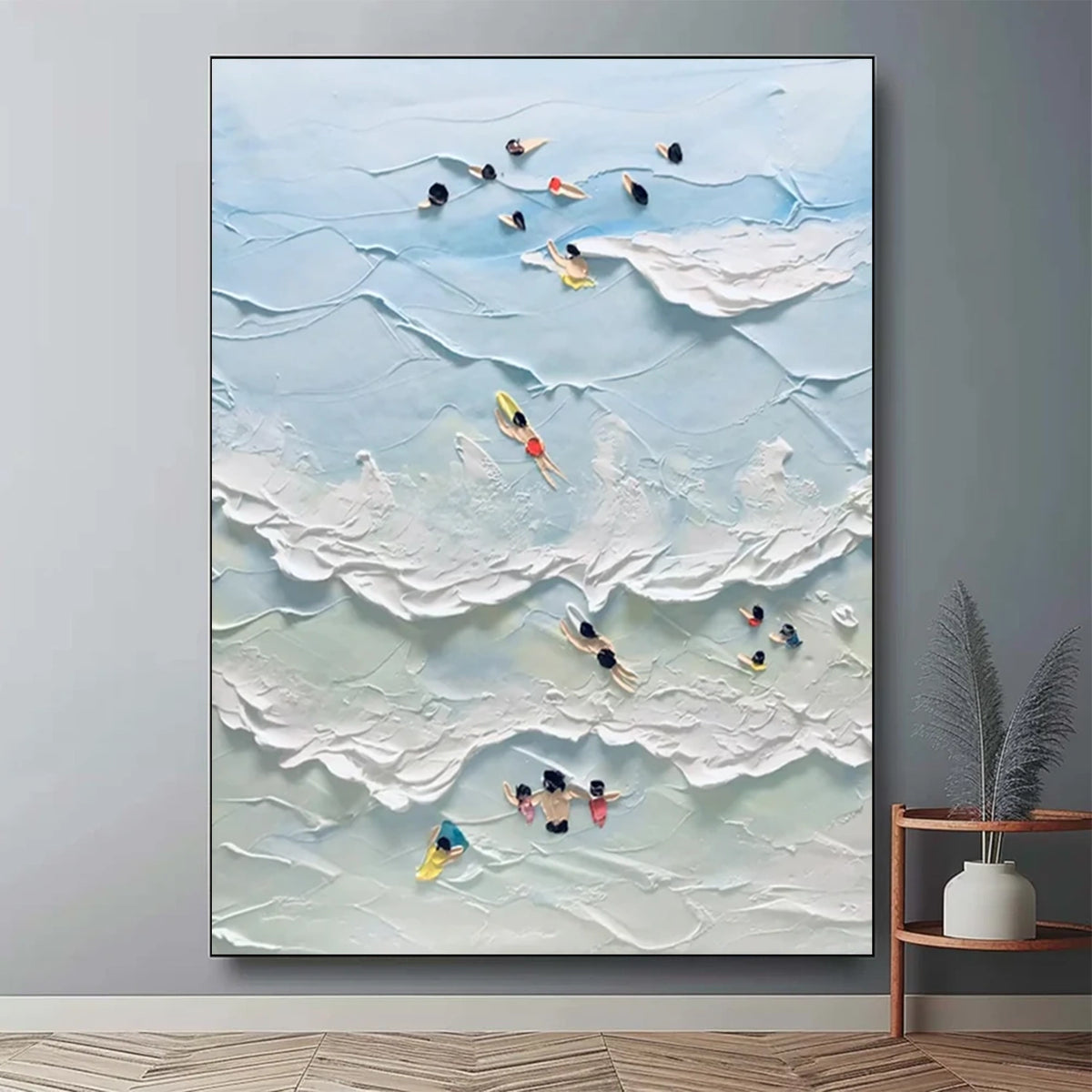Ocean Textured Painting Canvas #OS062