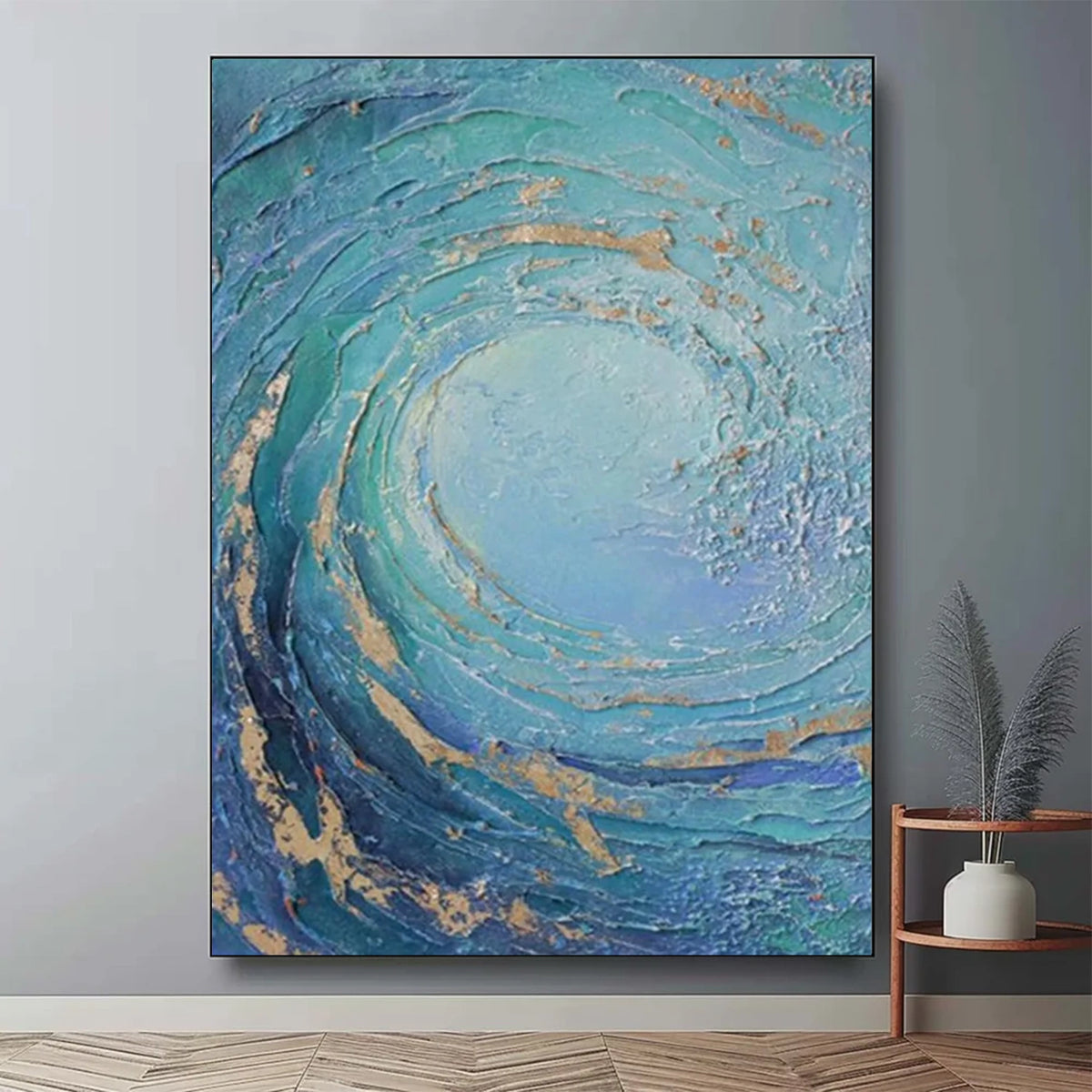 Ocean Textured Painting Canvas #OS057
