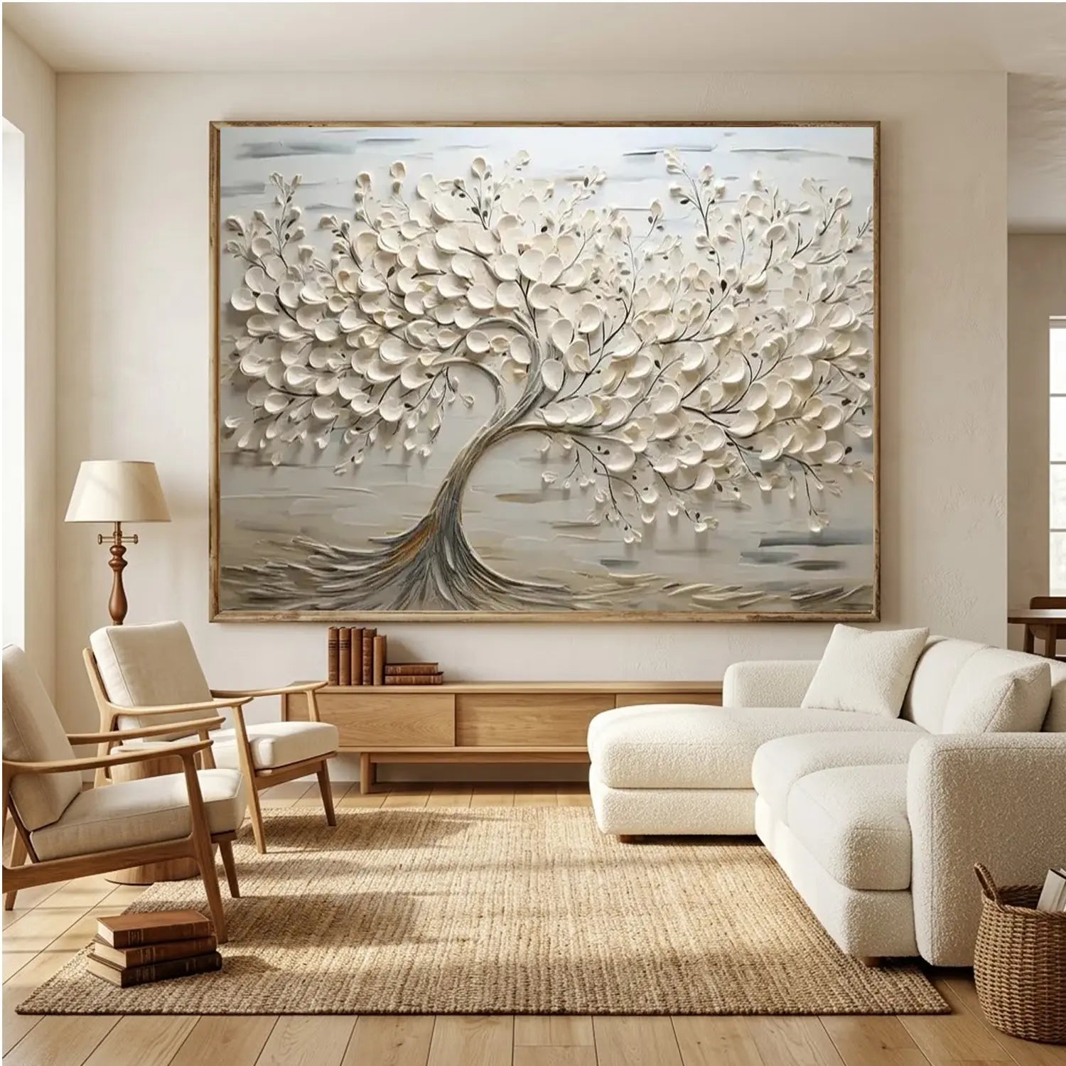 Tree Textured Painting Canvas