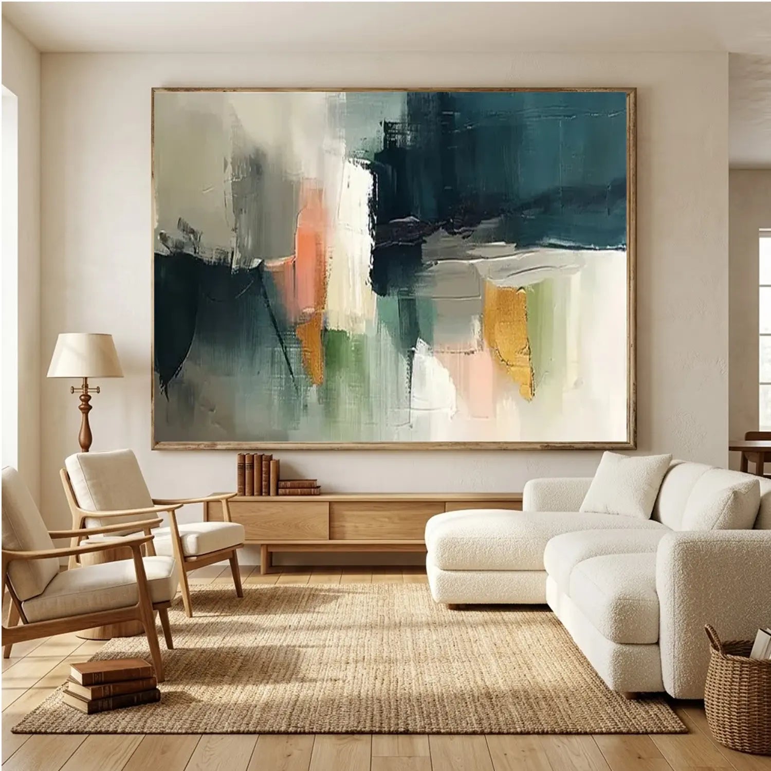 Colorful Abstract Painting Canvas