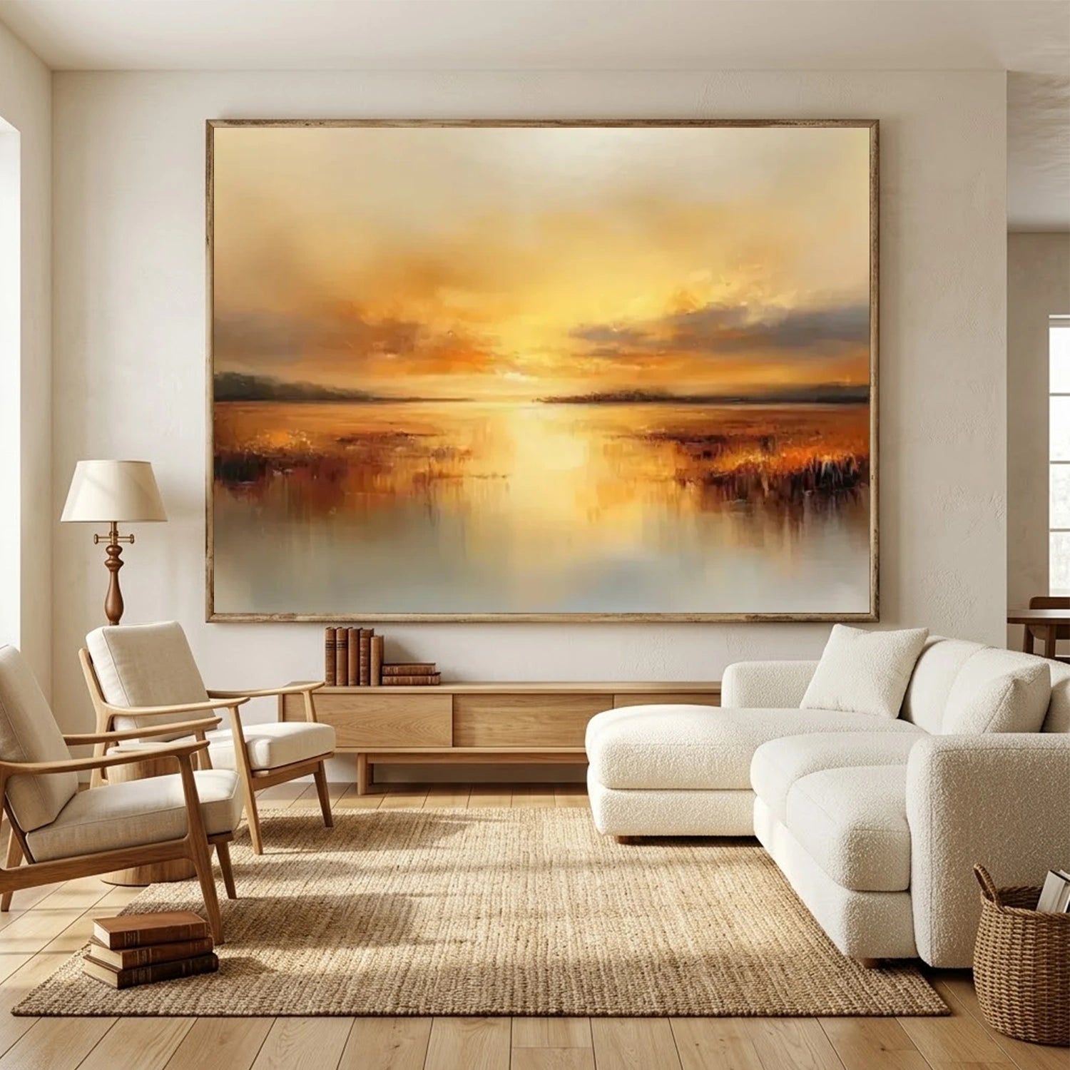 Ocean And Sky Abstract Wall Art