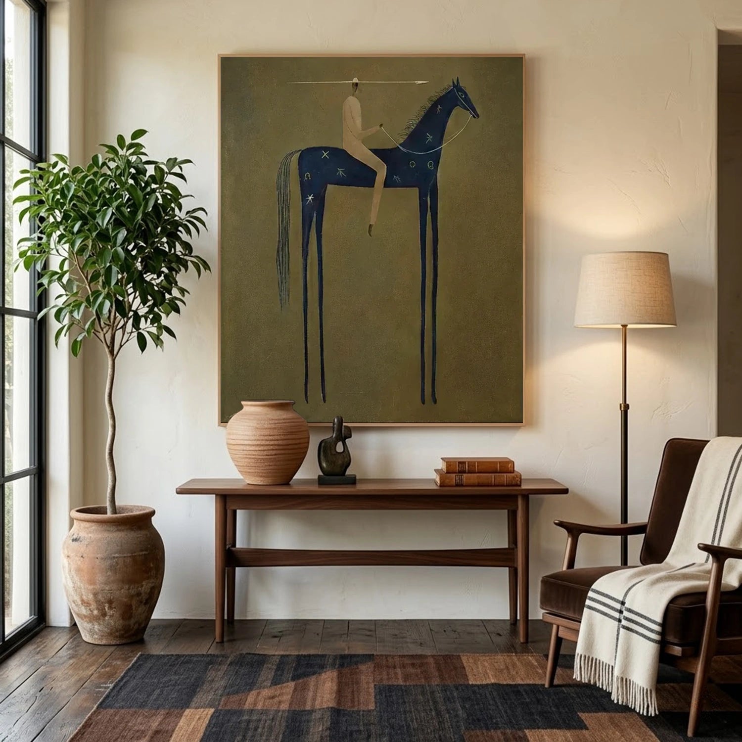 Vintage Americana Art | Emerald Stillness