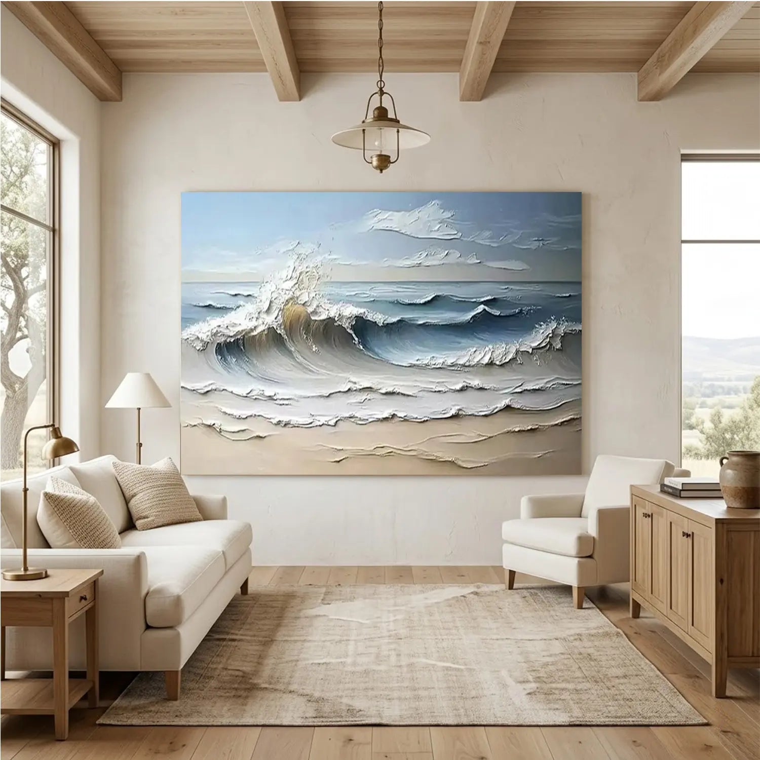 Ocean Textured Painting Canvas