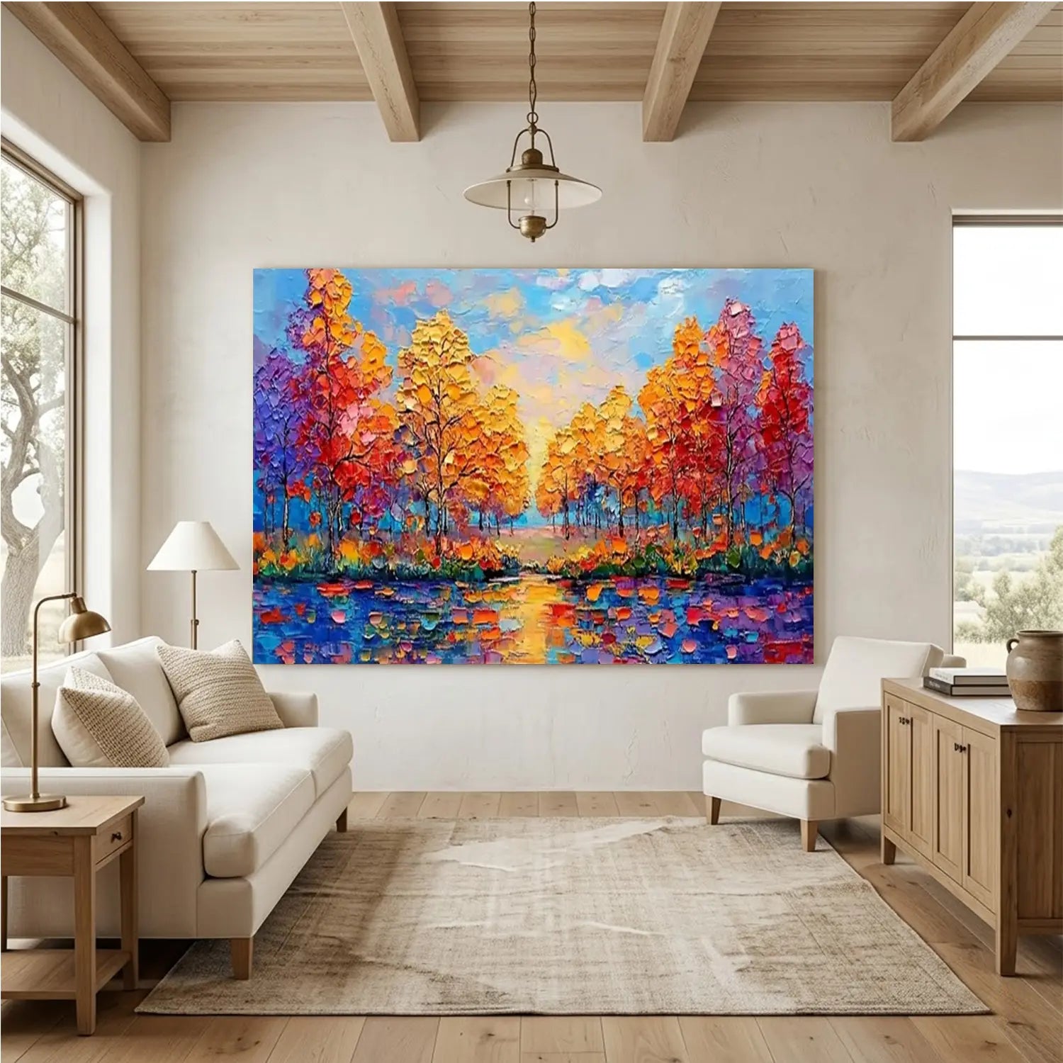 Flower And Tree Painting