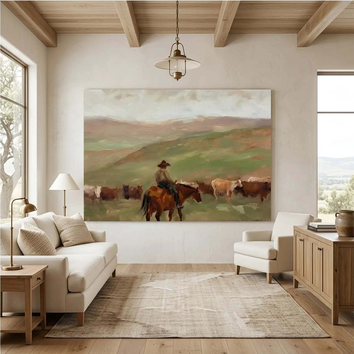 Vintage Americana Art | Prairie Stillness