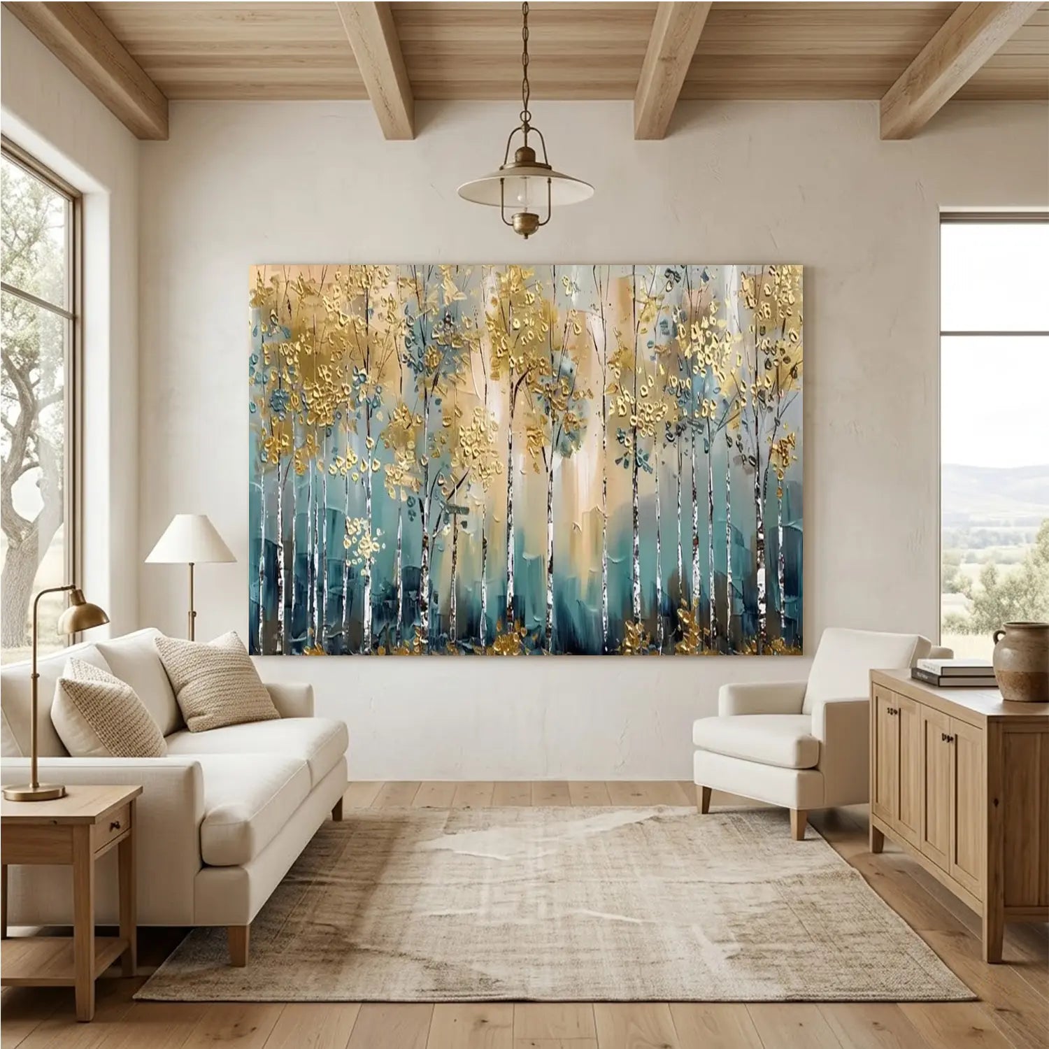 Tree Abstract Textured Wall Art