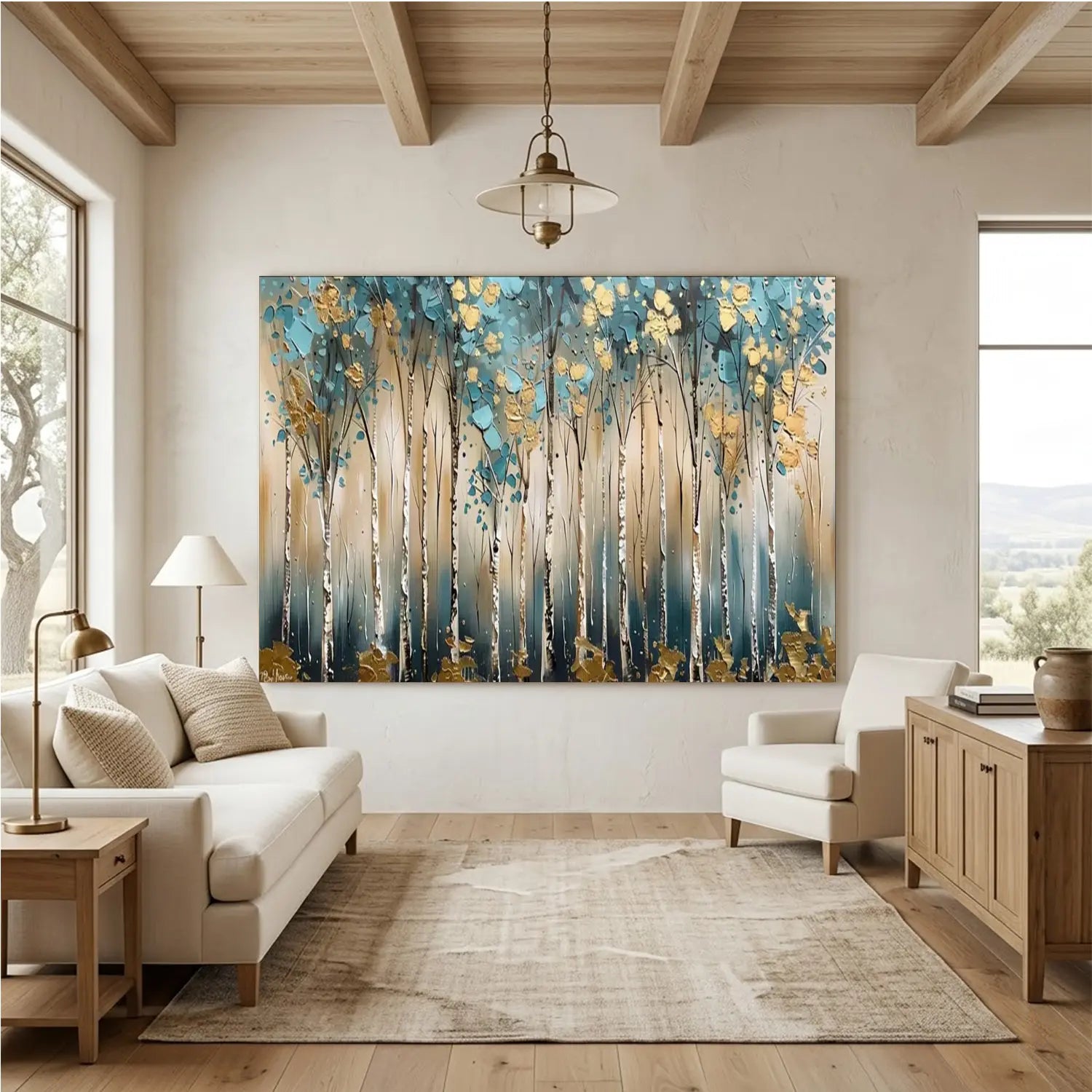 Tree Abstract Textured Wall Art