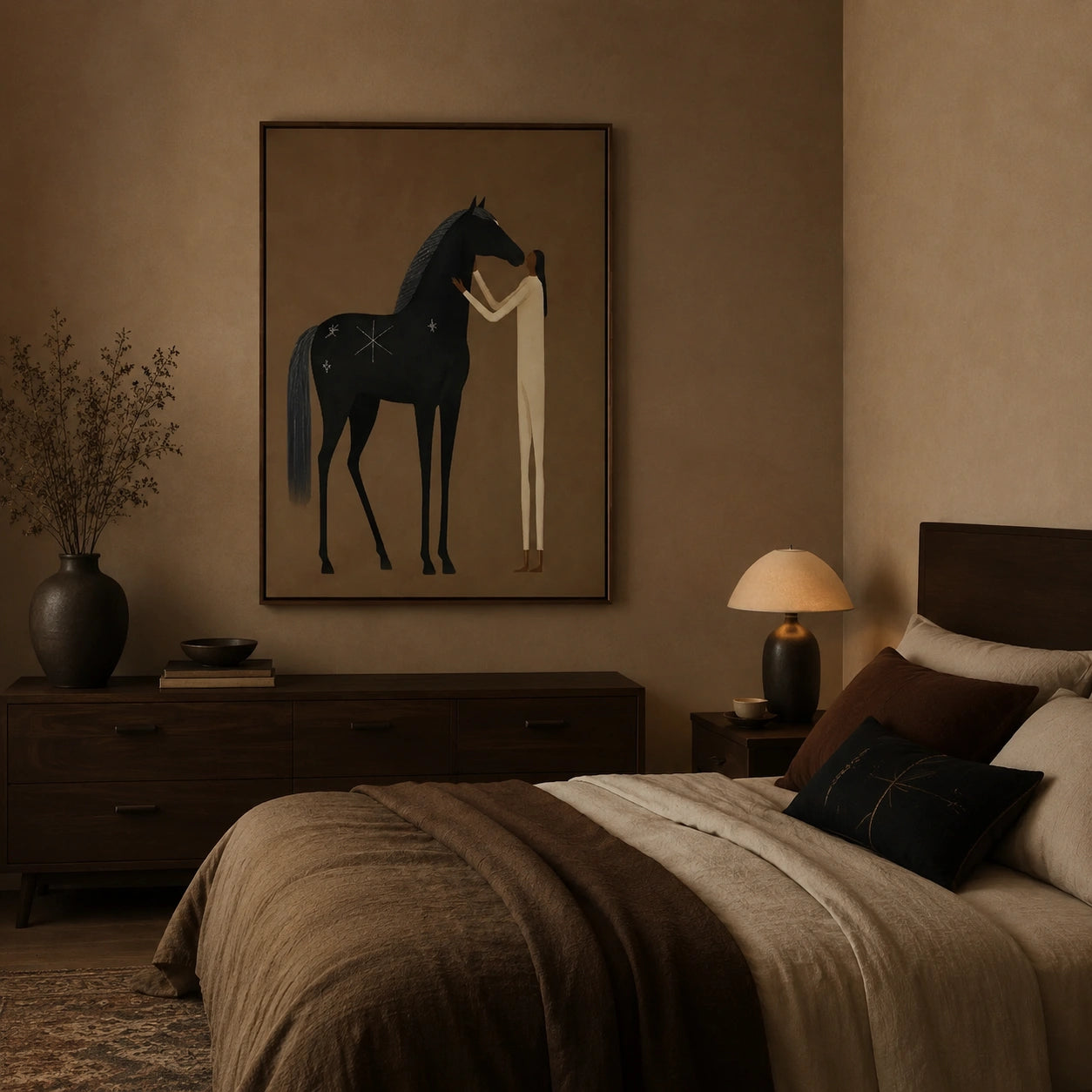 Vintage Americana Art | Midnight Tenderness
