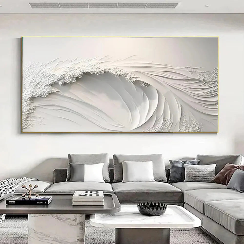 Ocean And Sky Textured Painting Canvas #OS035