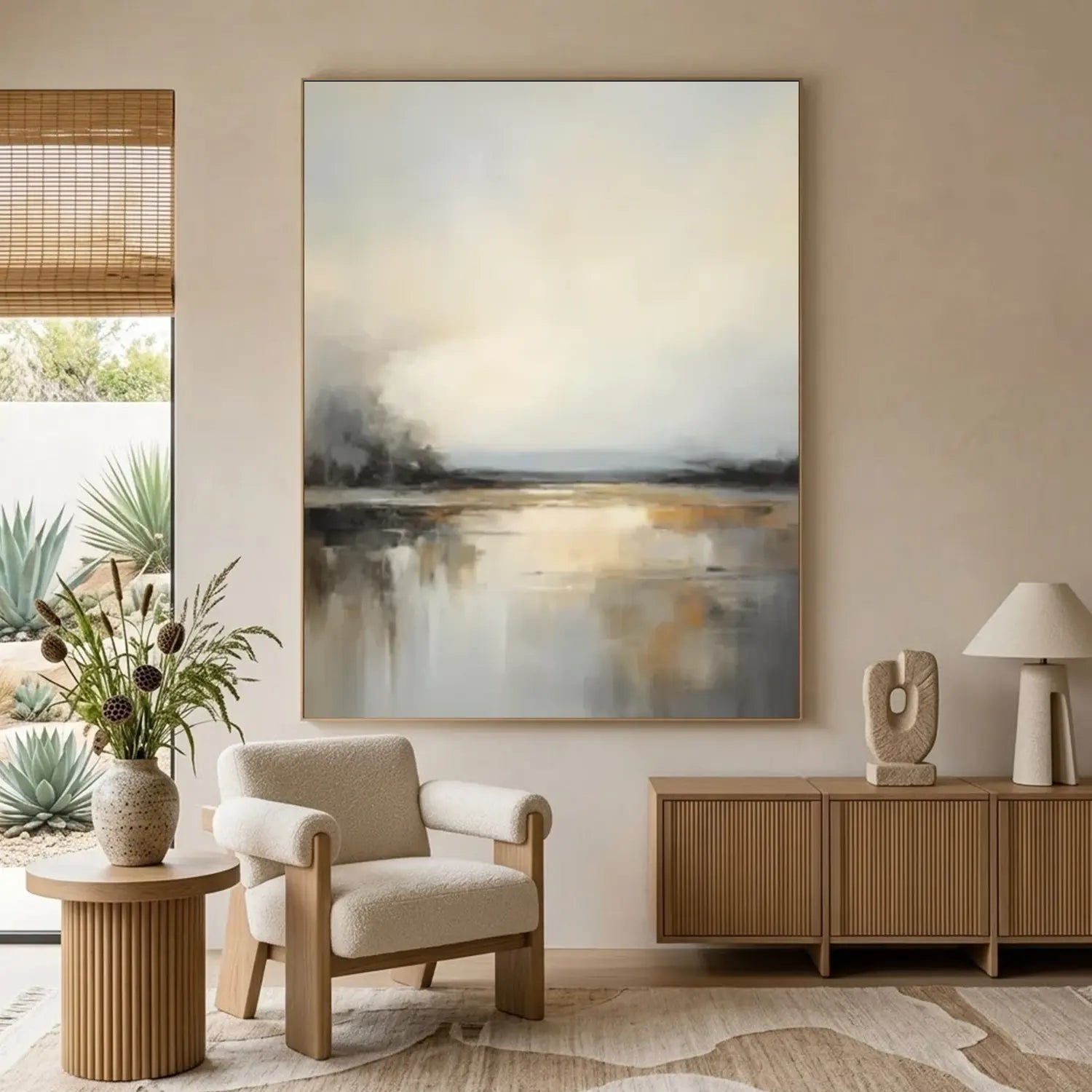 Ocean And Sky Abstract Wall Art