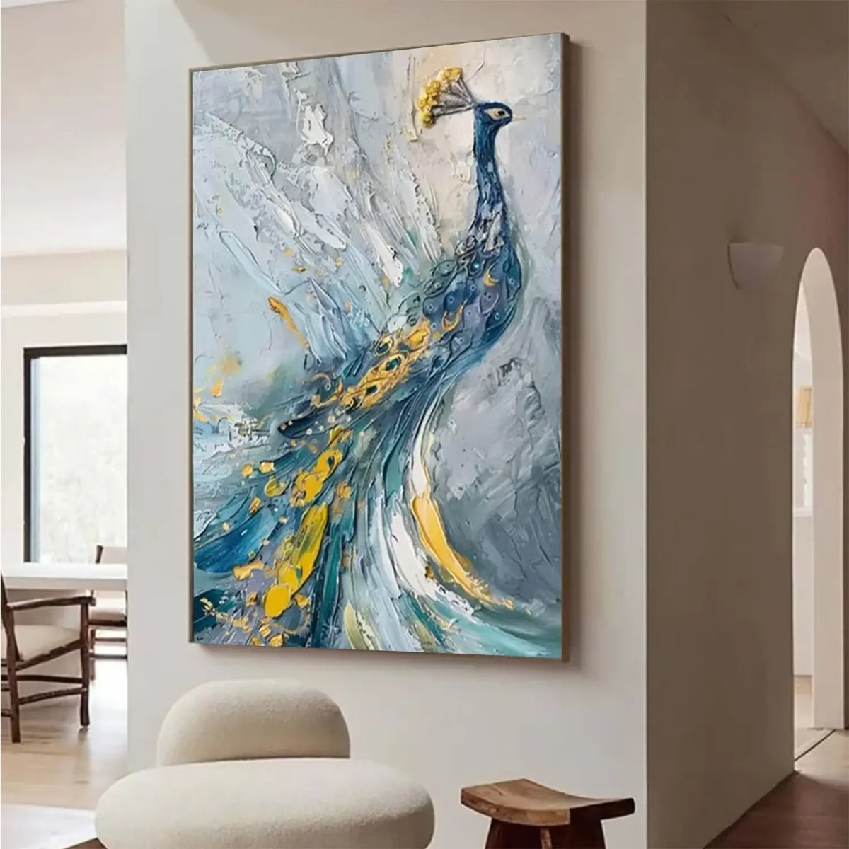 Animal Textured Canvas Art Painting #AA032