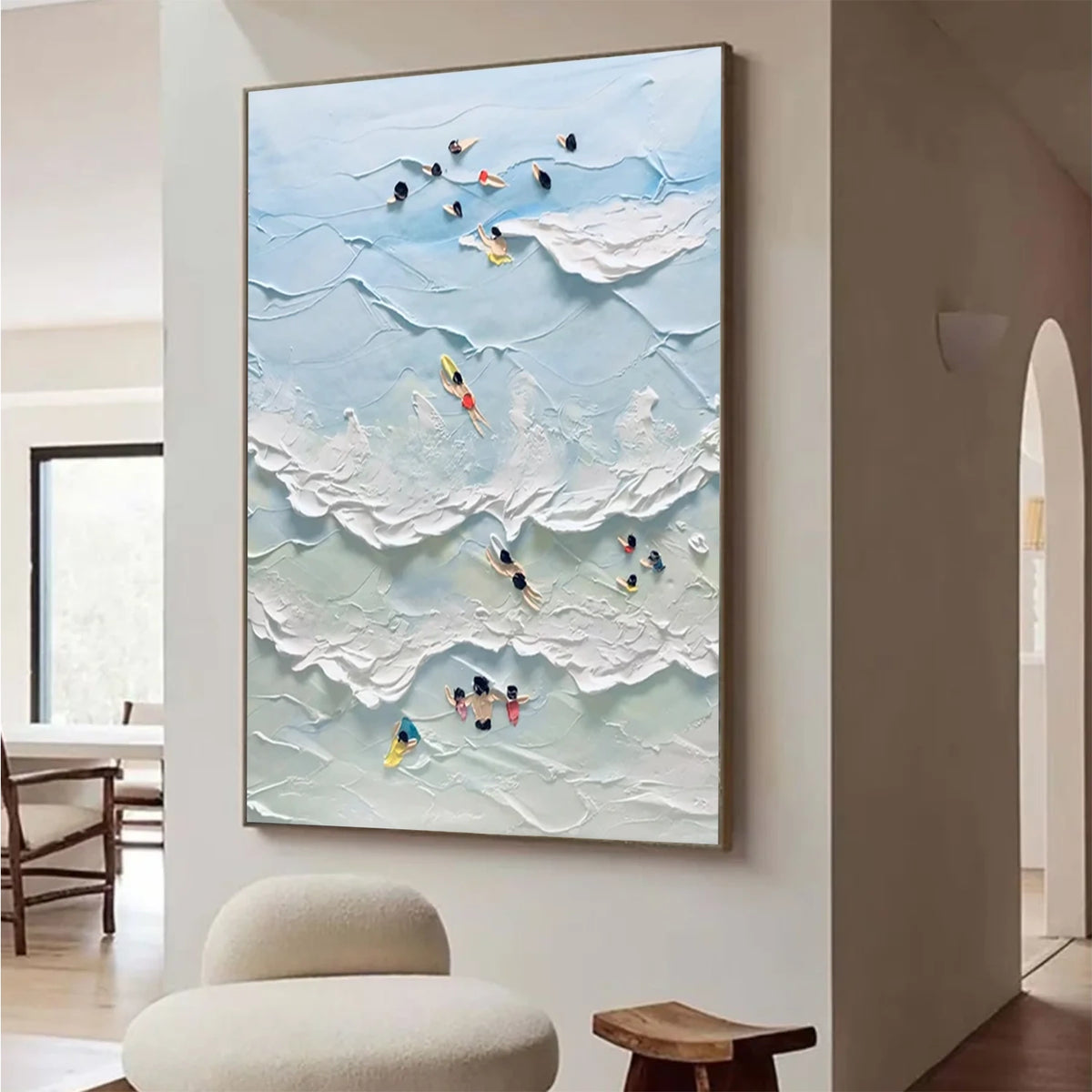 Ocean Textured Painting Canvas #OS062