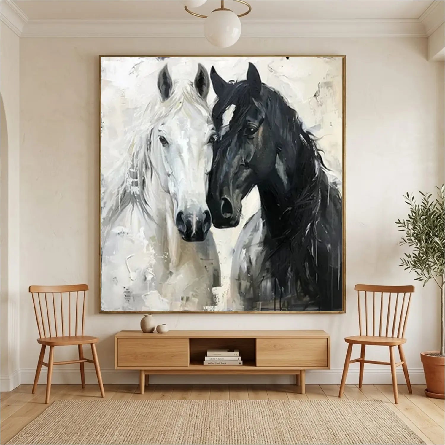 Abstract Animal Horse Canvas Art